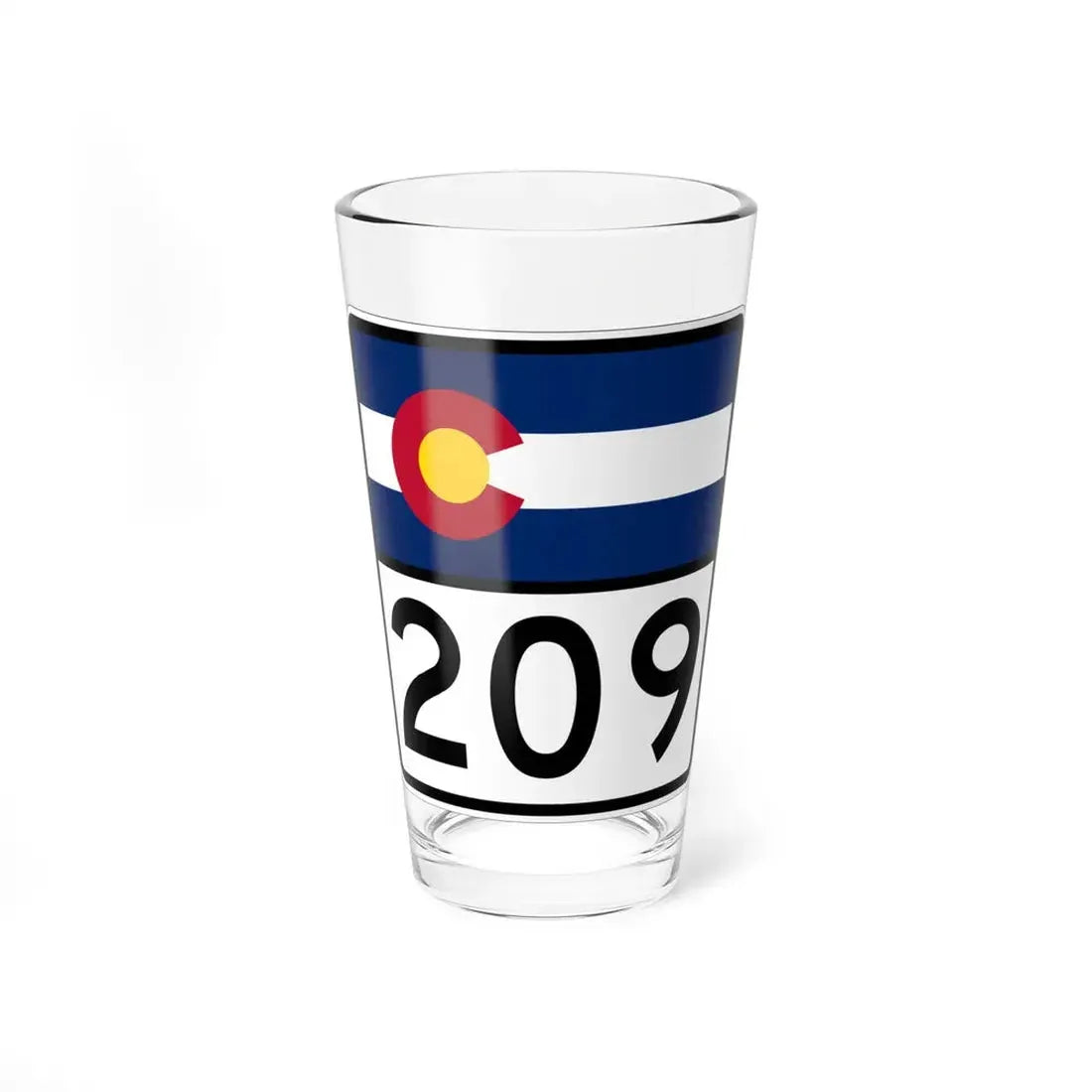 Colorado 209 (Colorado) (Road Sign) Pint Glss 16oz 16oz - Go Mug Yourself