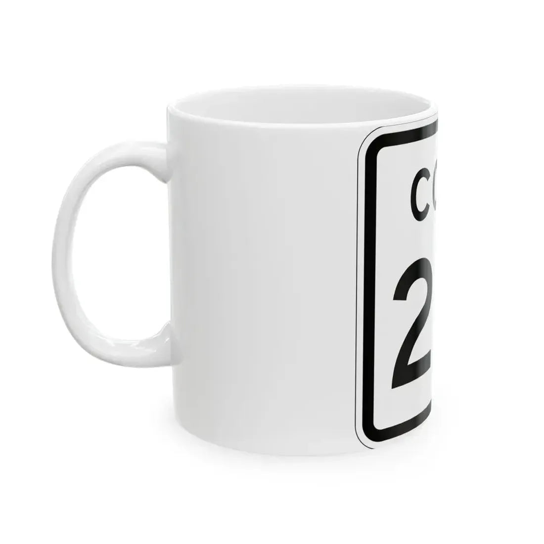 Colorado 217 1952 (Colorado) (Road Sign) White Coffee Mug - Go Mug Yourself