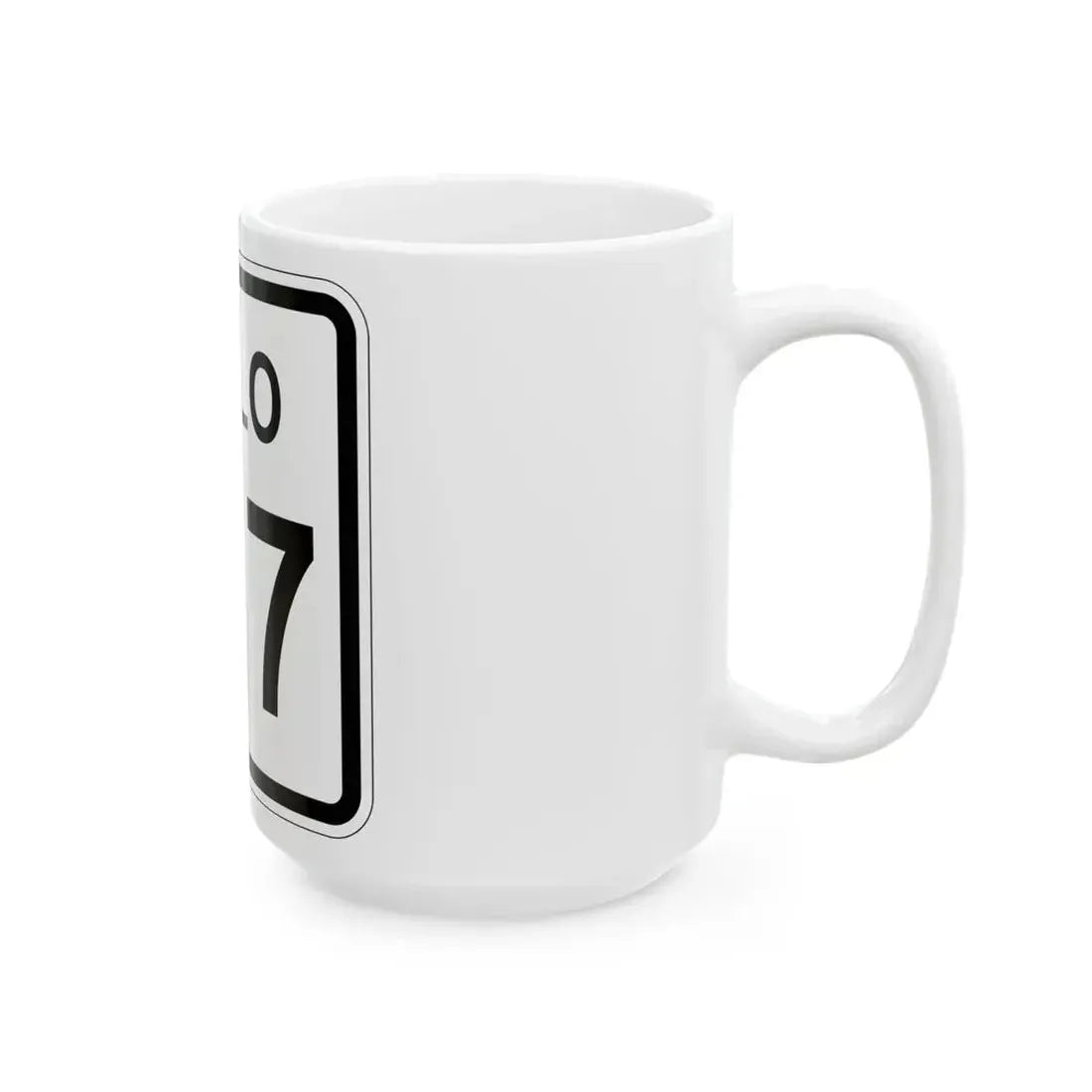 Colorado 217 1952 (Colorado) (Road Sign) White Coffee Mug - Go Mug Yourself