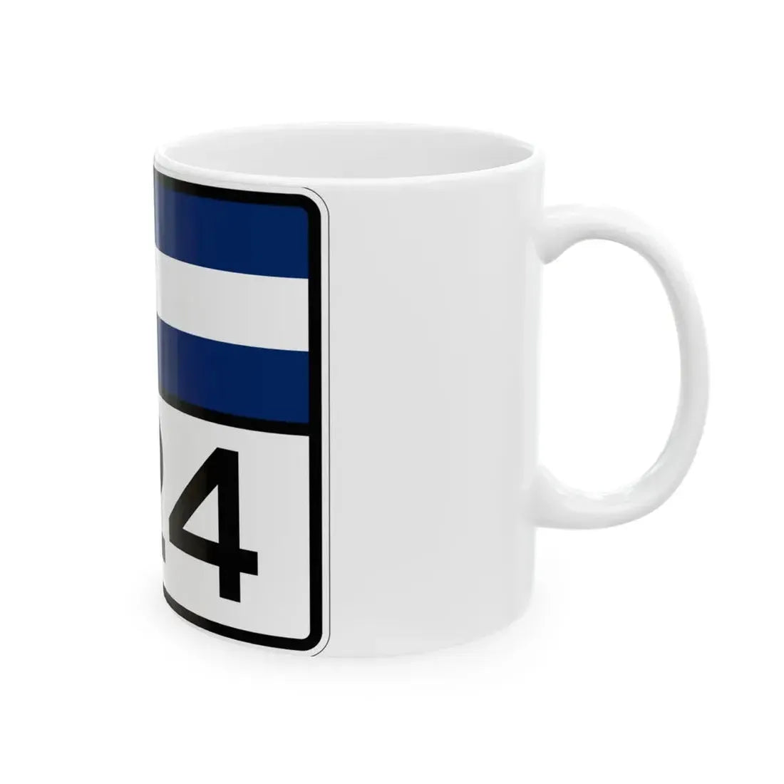 Colorado 224 wide (Colorado) (Road Sign) White Coffee Mug - Go Mug Yourself