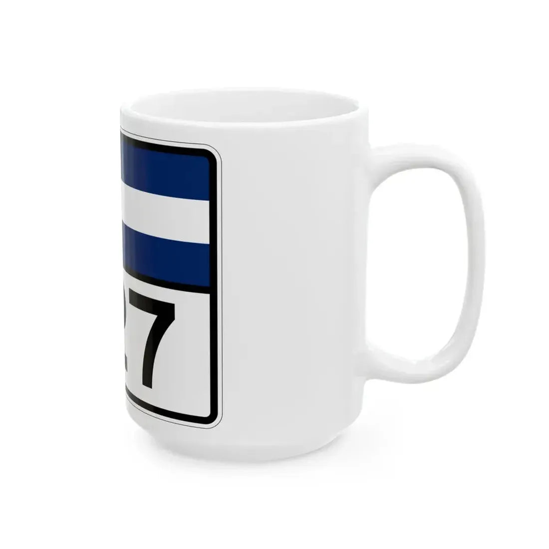 Colorado 227 wide (Colorado) (Road Sign) White Coffee Mug - Go Mug Yourself