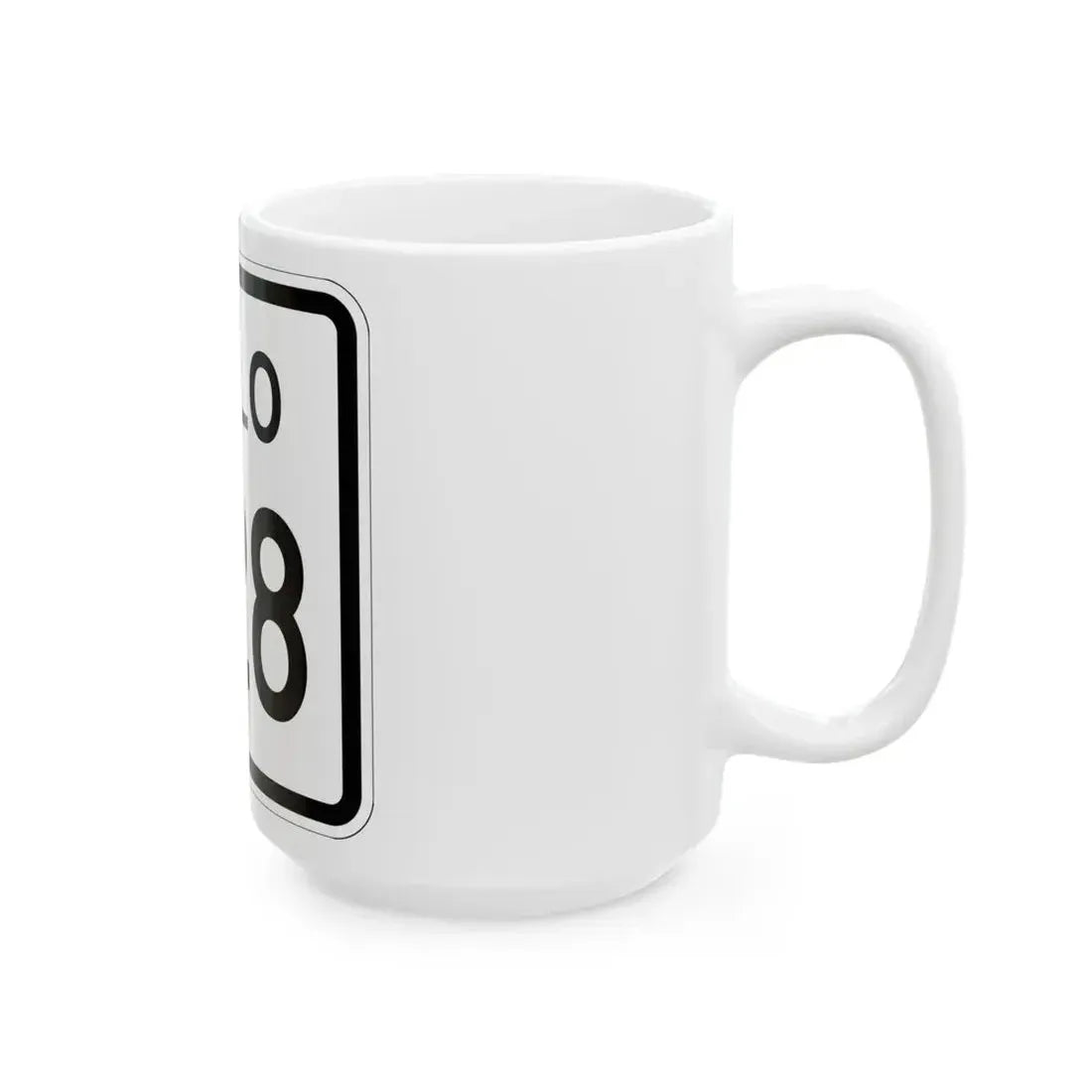 Colorado 228 1952 (Colorado) (Road Sign) White Coffee Mug - Go Mug Yourself