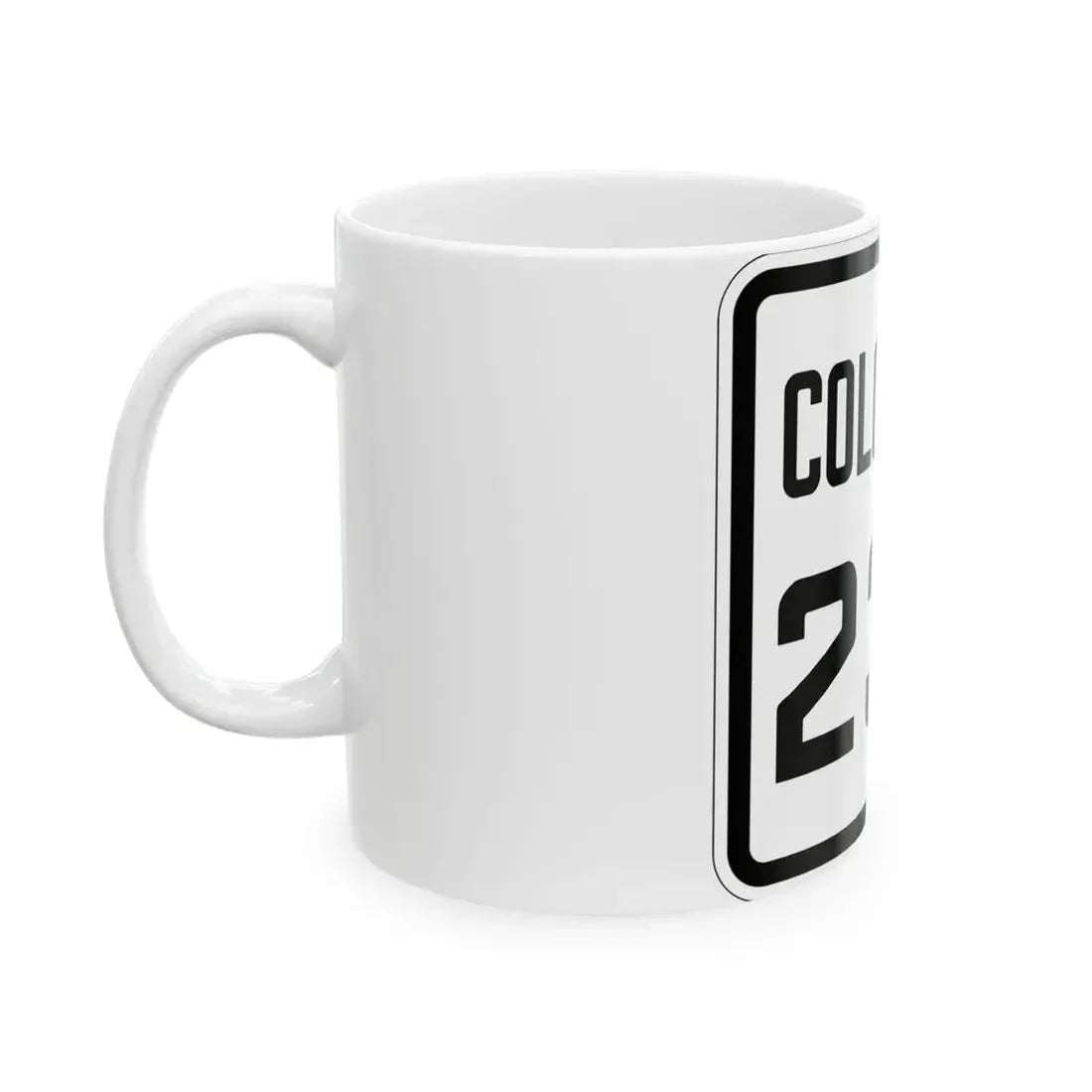 Colorado 230 1926 (Colorado) (Road Sign) White Coffee Mug - Go Mug Yourself