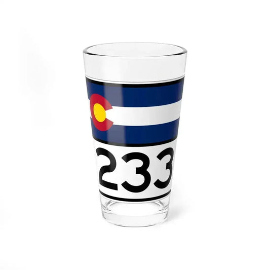 Colorado 233 wide (Colorado) (Road Sign) Pint Glss 16oz 16oz - Go Mug Yourself
