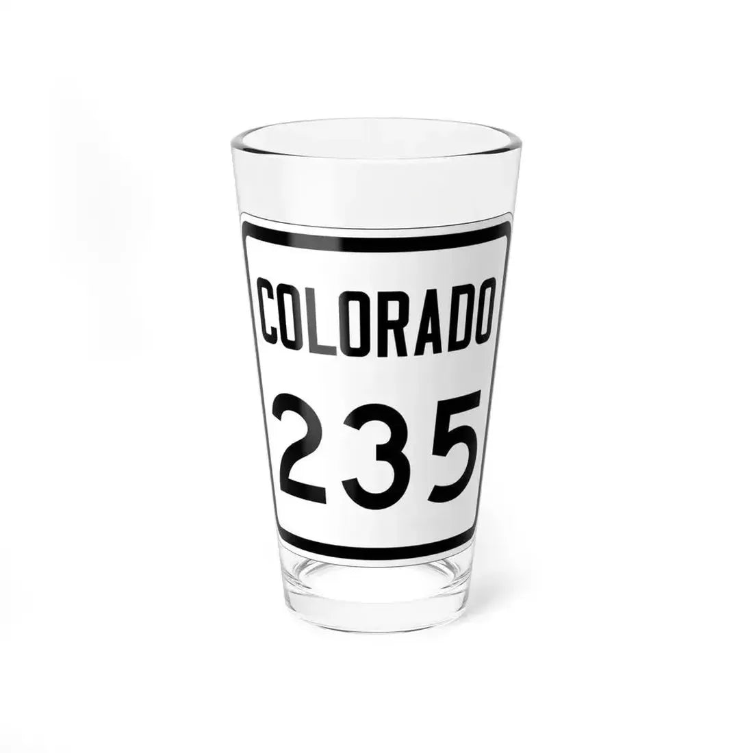 Colorado 235 1946 (Colorado) (Road Sign) Pint Glss 16oz 16oz - Go Mug Yourself