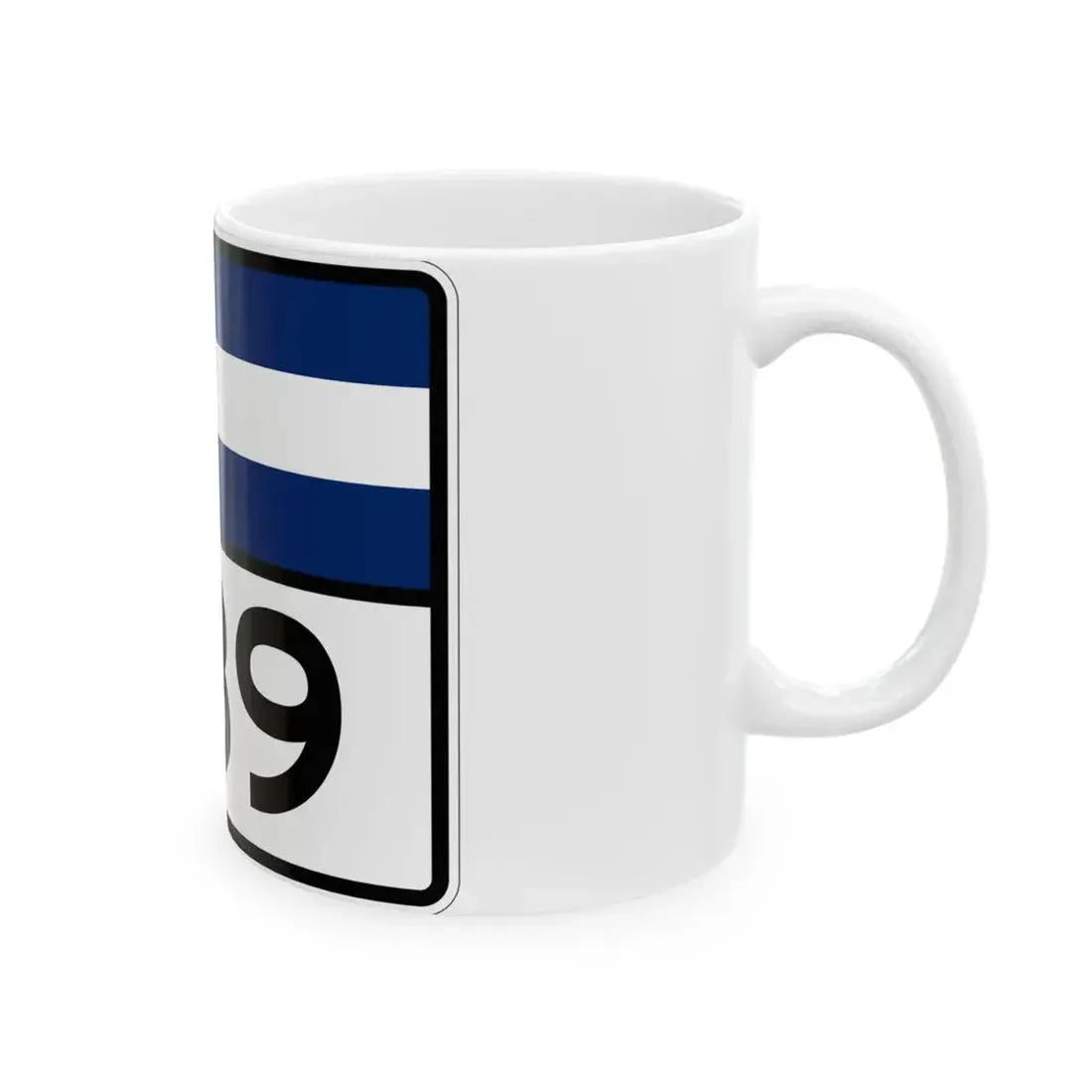 Colorado 239 wide (Colorado) (Road Sign) White Coffee Mug - Go Mug Yourself