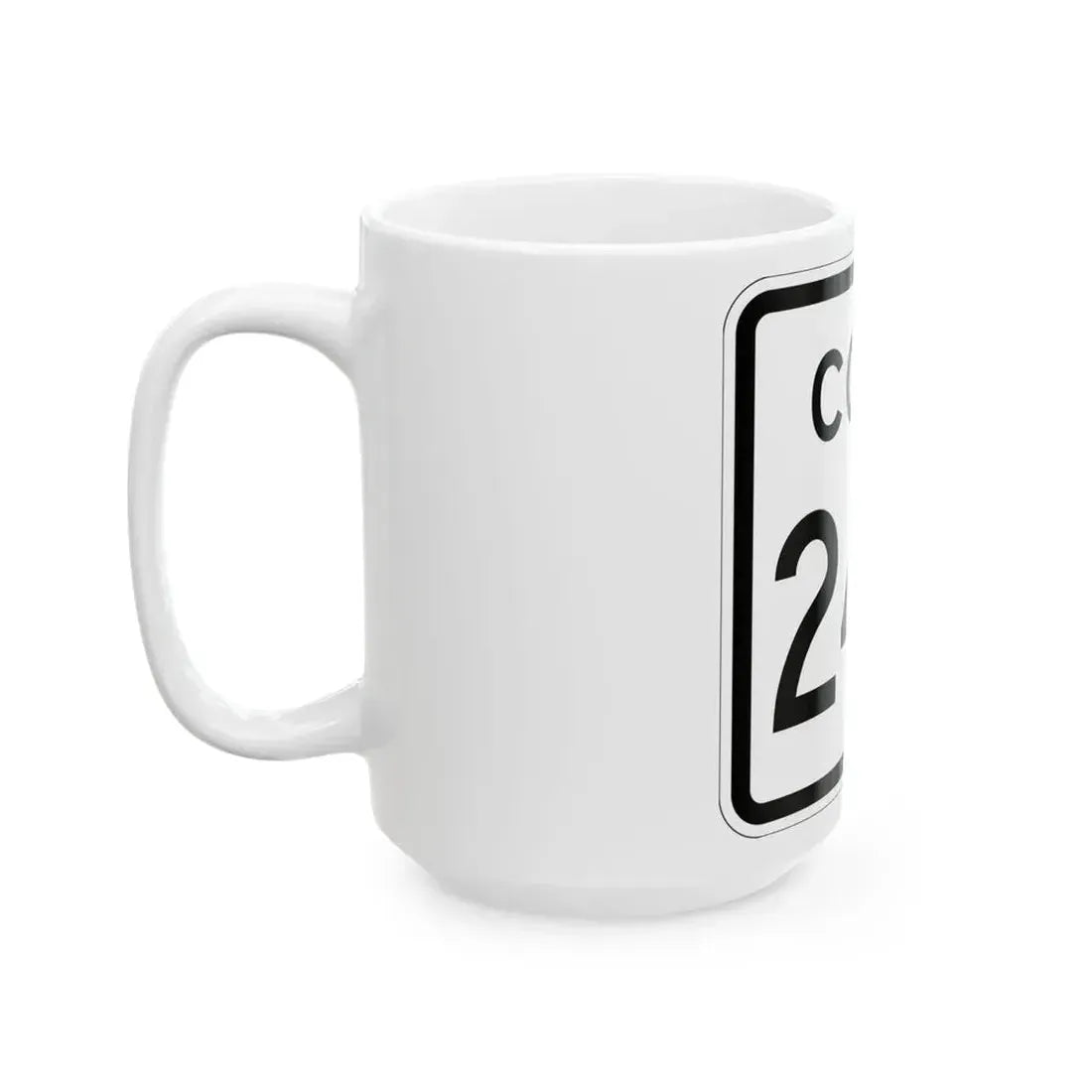 Colorado 240 1952 (Colorado) (Road Sign) White Coffee Mug - Go Mug Yourself