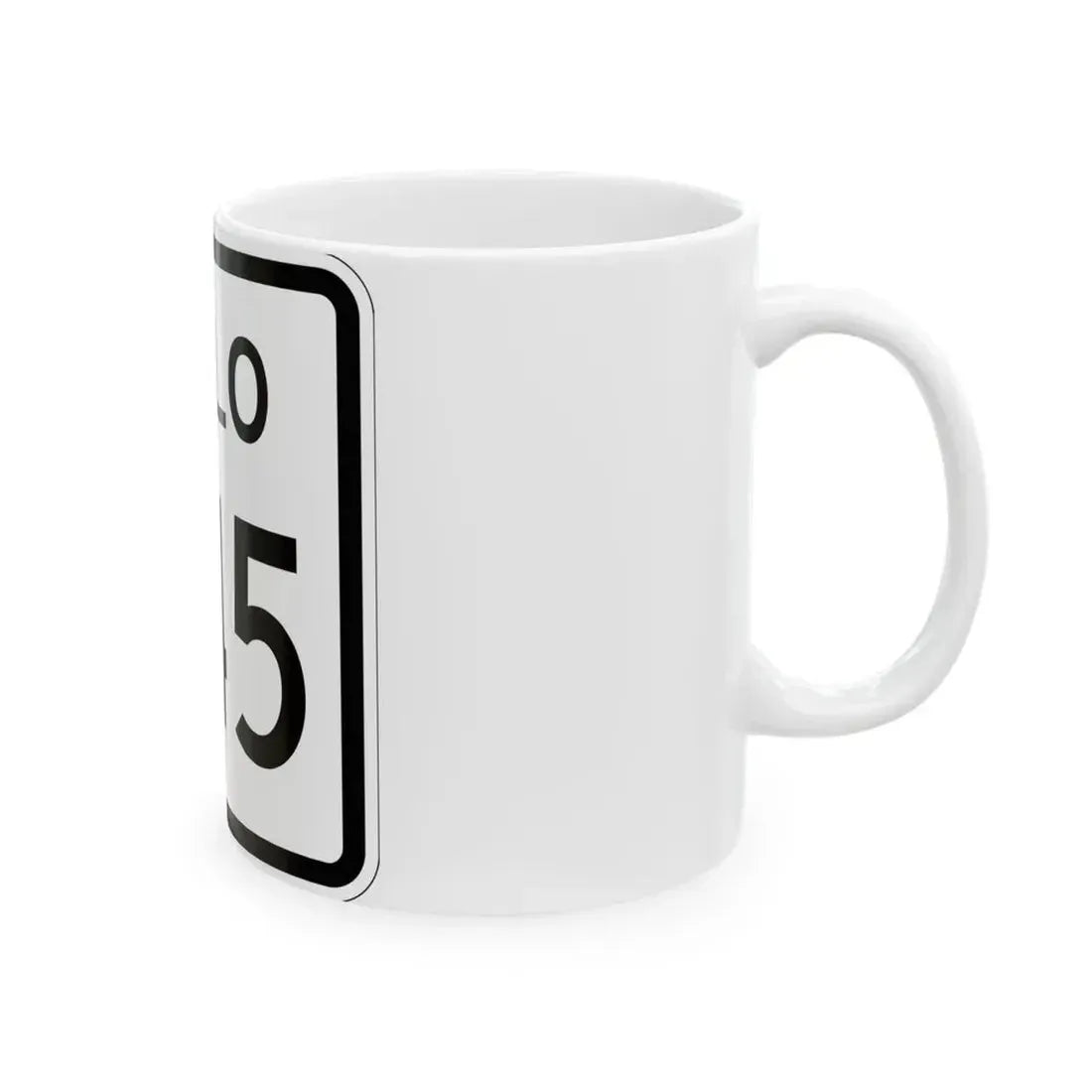 Colorado 245 1952 (Colorado) (Road Sign) White Coffee Mug - Go Mug Yourself