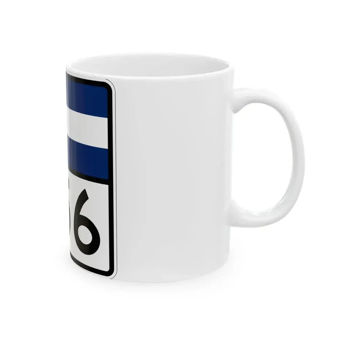 Colorado 256 (Colorado) (Road Sign) White Coffee Mug - Go Mug Yourself