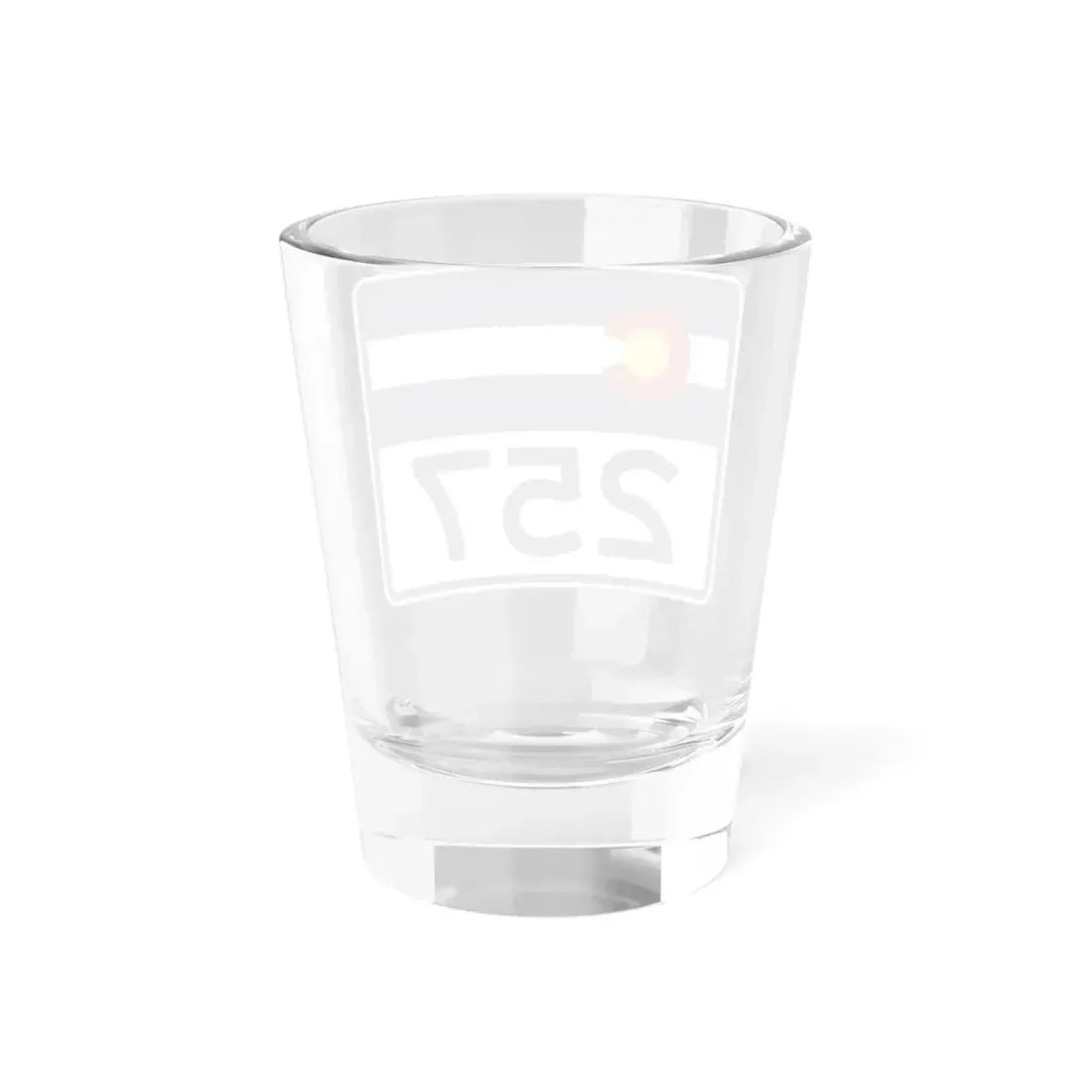 Colorado 257 wide (Colorado) (Road Sign) Shot Glass 1.5oz - Go Mug Yourself
