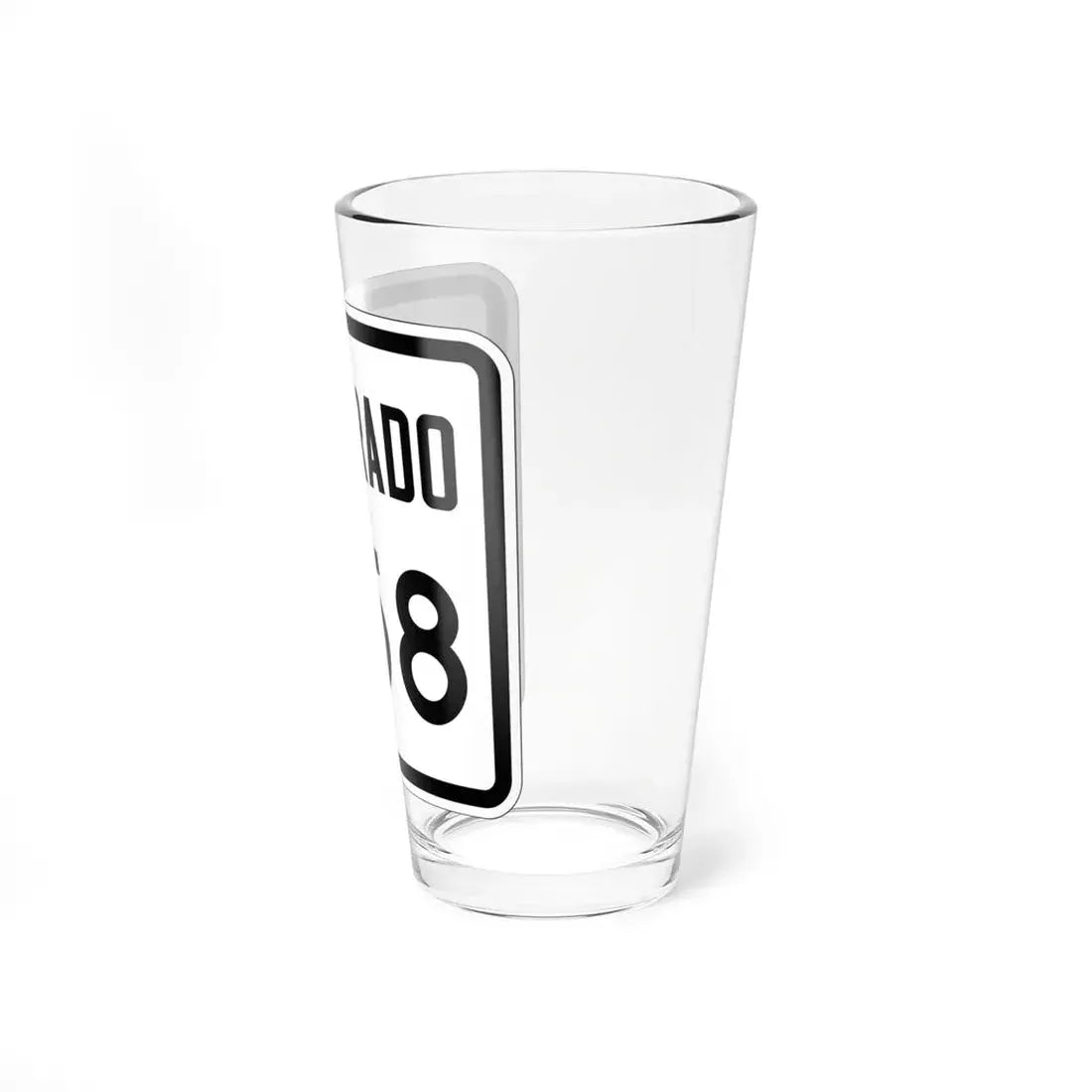 Colorado 258 1946 (Colorado) (Road Sign) Pint Glss 16oz - Go Mug Yourself