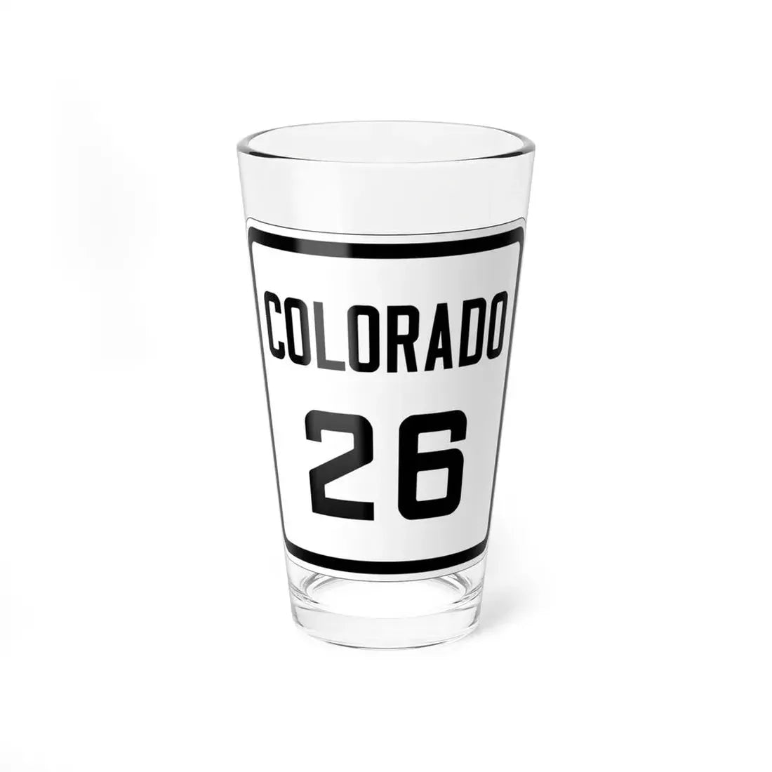 Colorado 26 1926 (Colorado) (Road Sign) Pint Glss 16oz 16oz - Go Mug Yourself