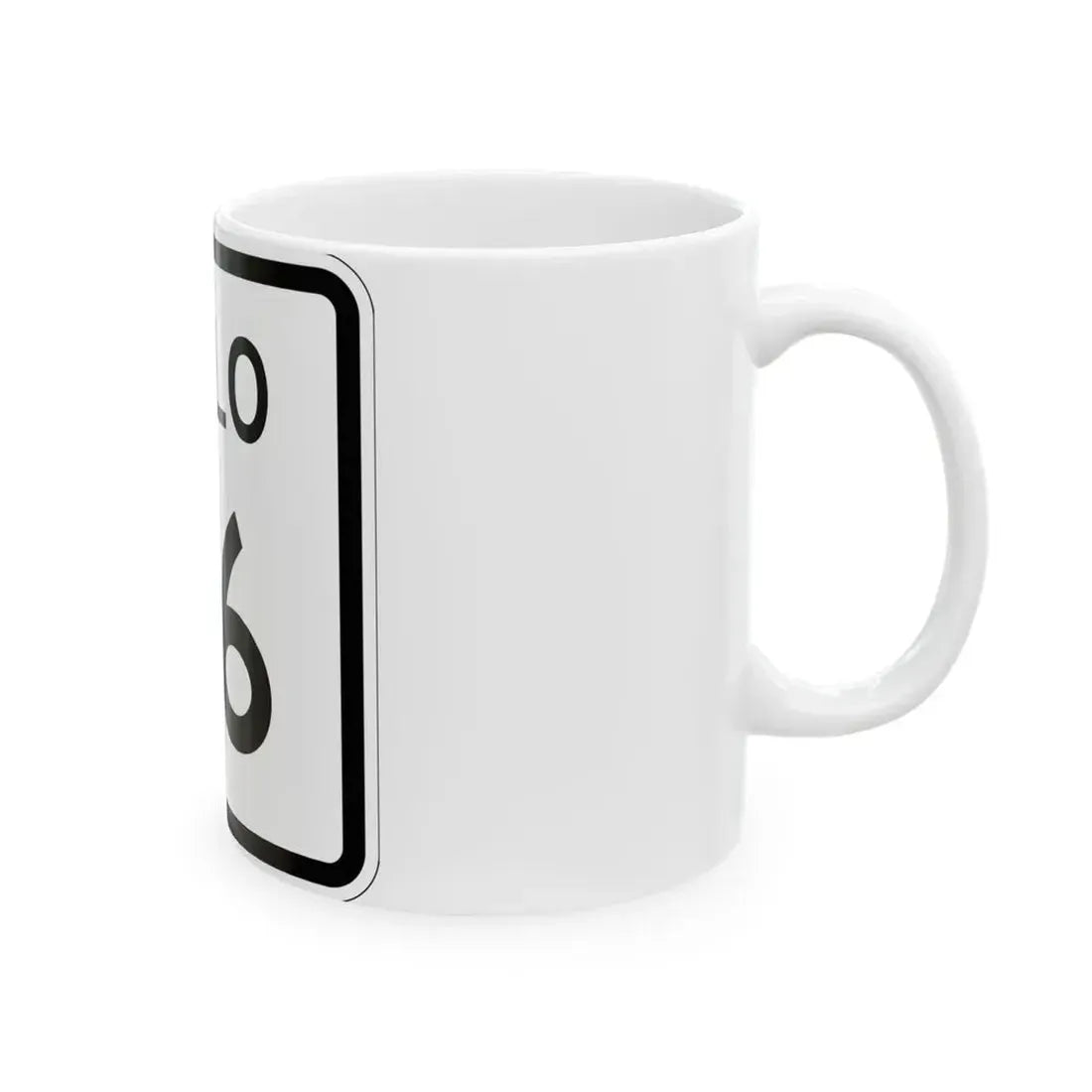 Colorado 26 1952 (Colorado) (Road Sign) White Coffee Mug - Go Mug Yourself