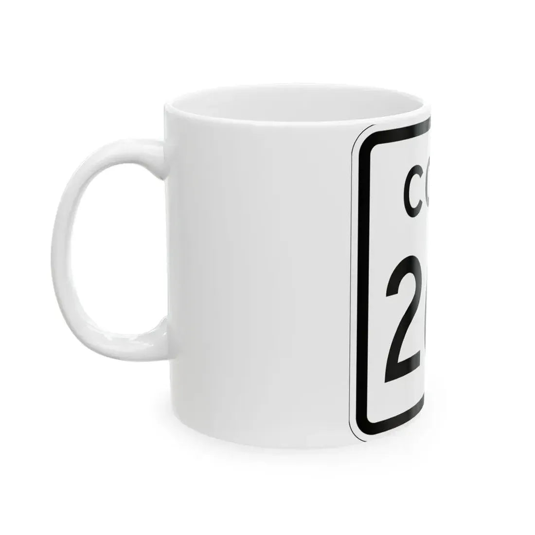 Colorado 262 1952 (Colorado) (Road Sign) White Coffee Mug - Go Mug Yourself