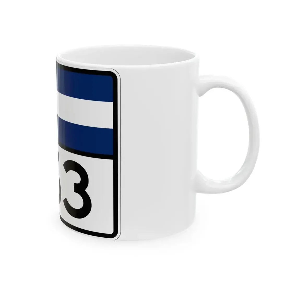 Colorado 263 wide (Colorado) (Road Sign) White Coffee Mug - Go Mug Yourself