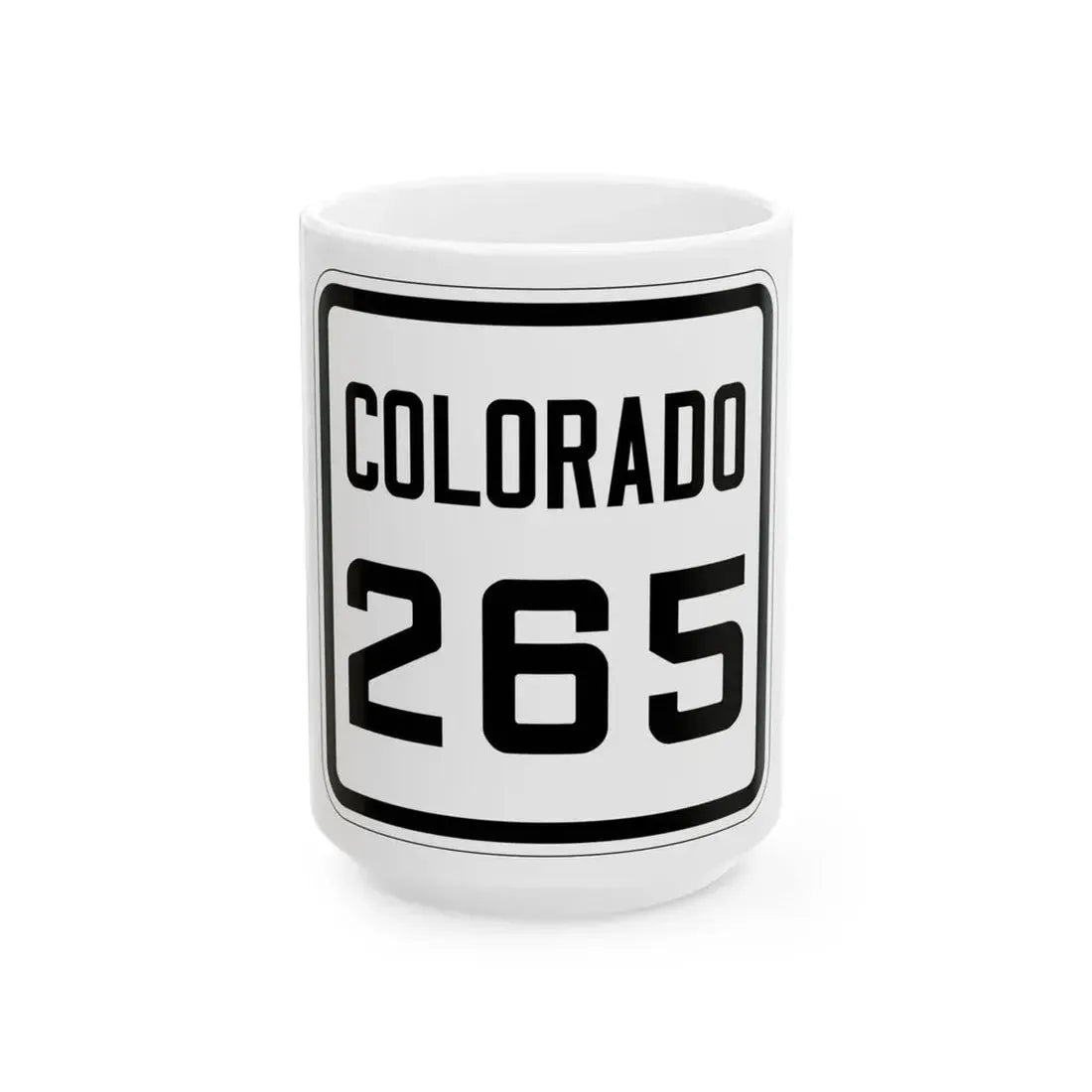 Colorado 265 1926 (Colorado) (Road Sign) White Coffee Mug 15oz - Go Mug Yourself