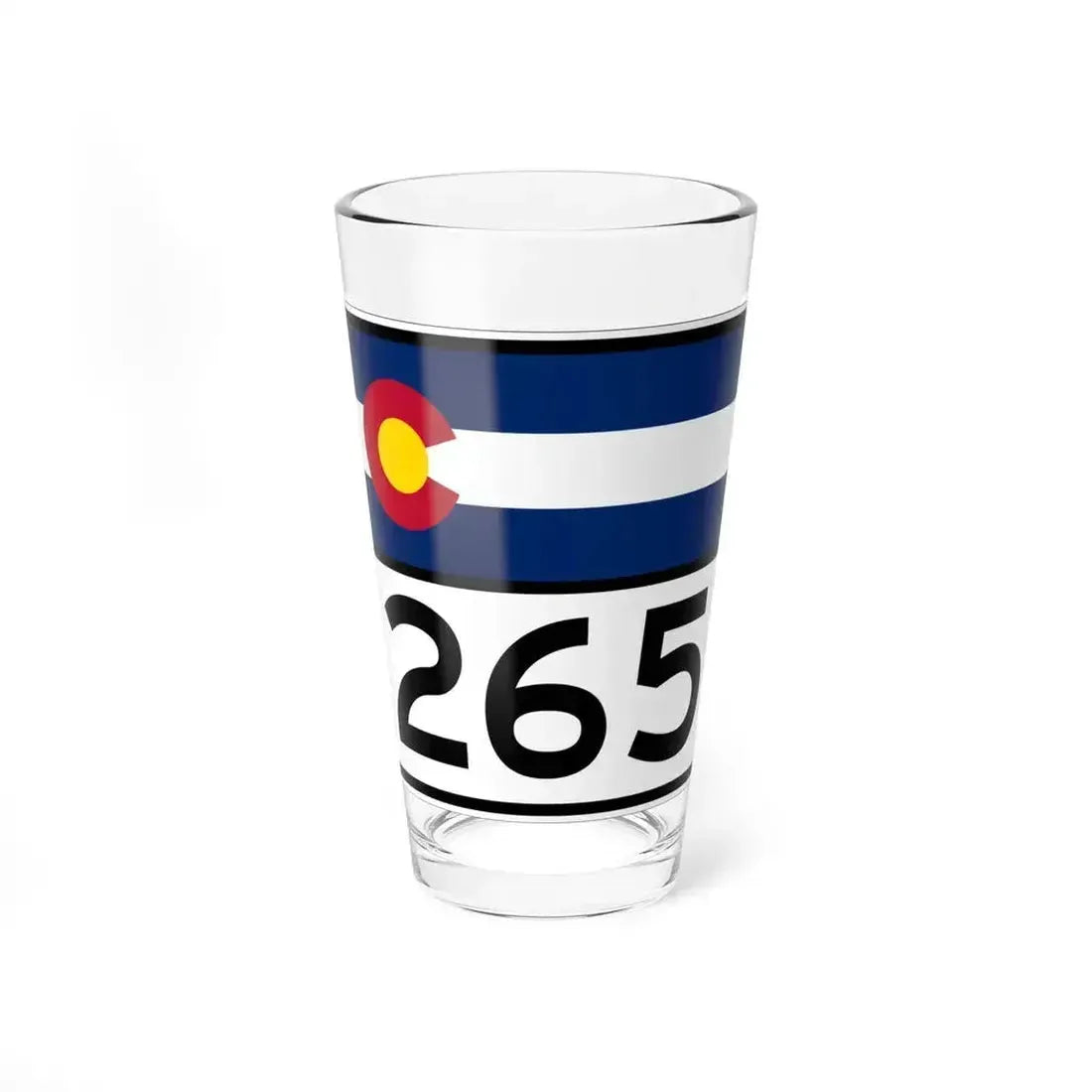 Colorado 265 wide (Colorado) (Road Sign) Pint Glss 16oz 16oz - Go Mug Yourself