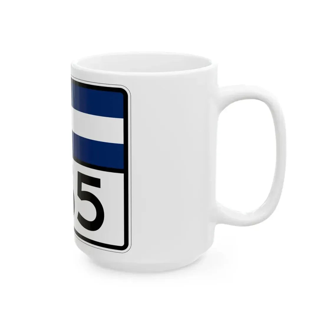 Colorado 265 wide (Colorado) (Road Sign) White Coffee Mug - Go Mug Yourself