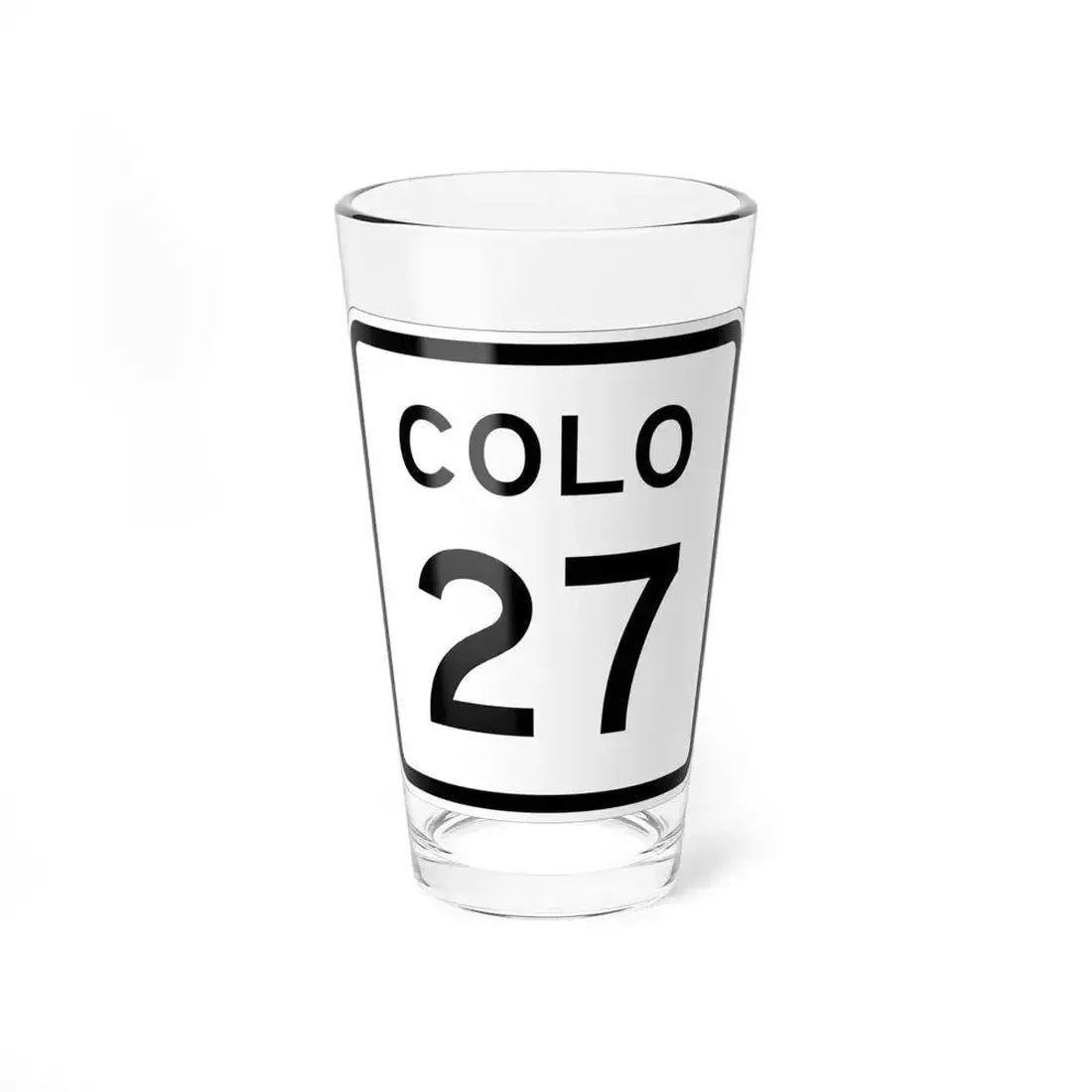 Colorado 27 1952 (Colorado) (Road Sign) Pint Glss 16oz 16oz - Go Mug Yourself