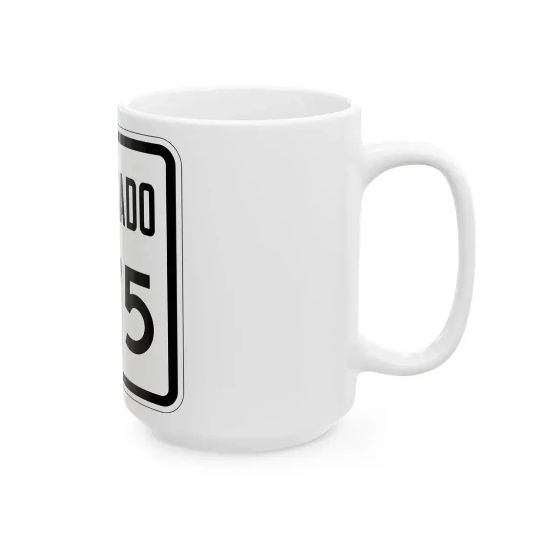 Colorado 275 1946 (Colorado) (Road Sign) White Coffee Mug - Go Mug Yourself