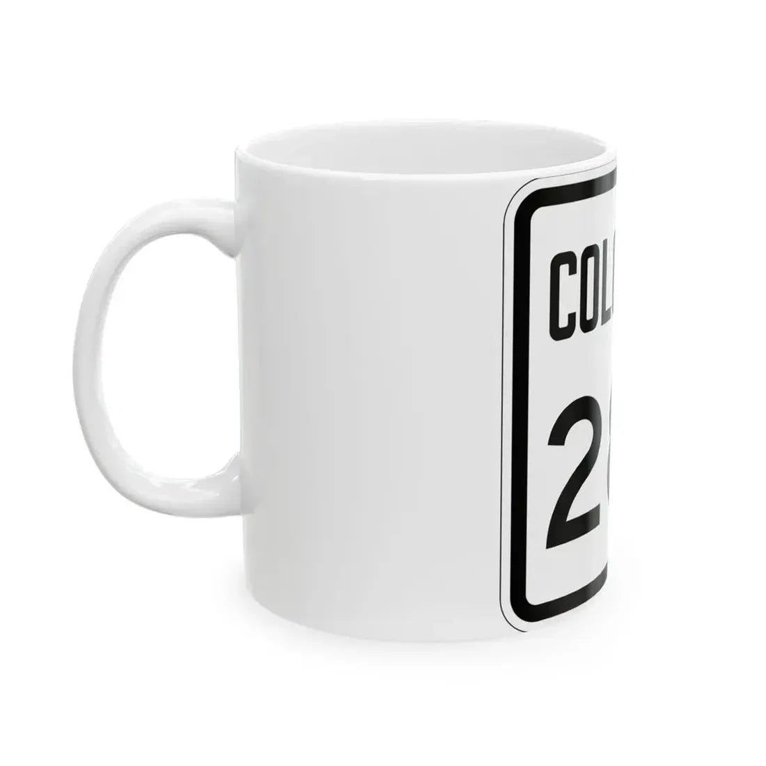 Colorado 280 1946 (Colorado) (Road Sign) White Coffee Mug - Go Mug Yourself