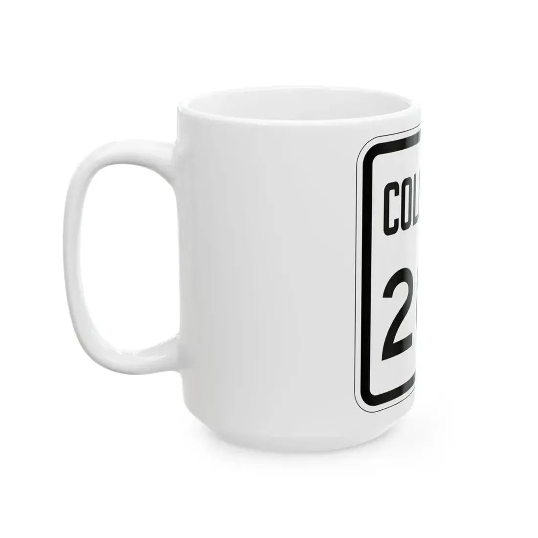 Colorado 280 1946 (Colorado) (Road Sign) White Coffee Mug - Go Mug Yourself