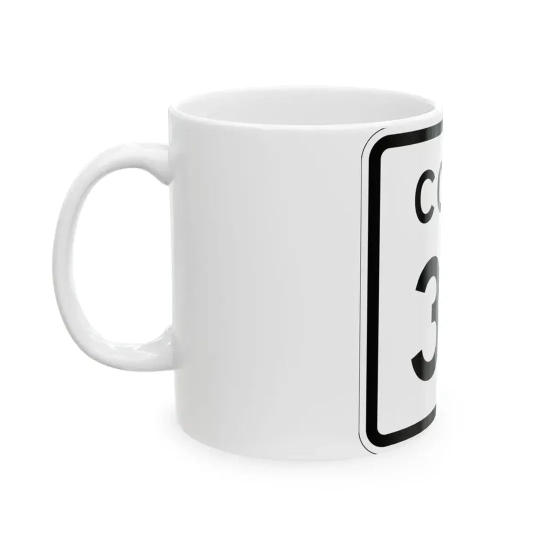 Colorado 30 1952 (Colorado) (Road Sign) White Coffee Mug - Go Mug Yourself