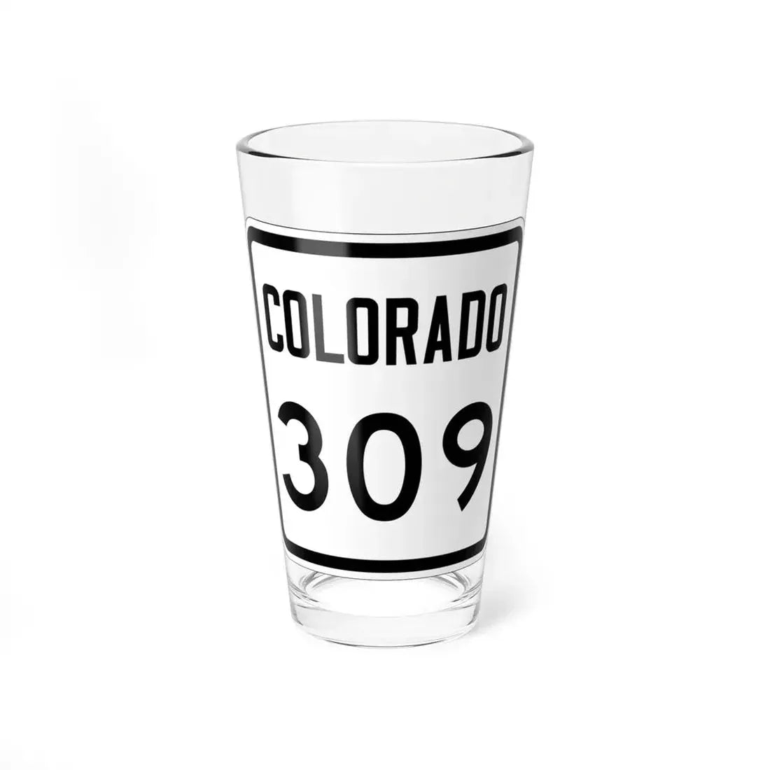 Colorado 309 1946 (Colorado) (Road Sign) Pint Glss 16oz 16oz - Go Mug Yourself
