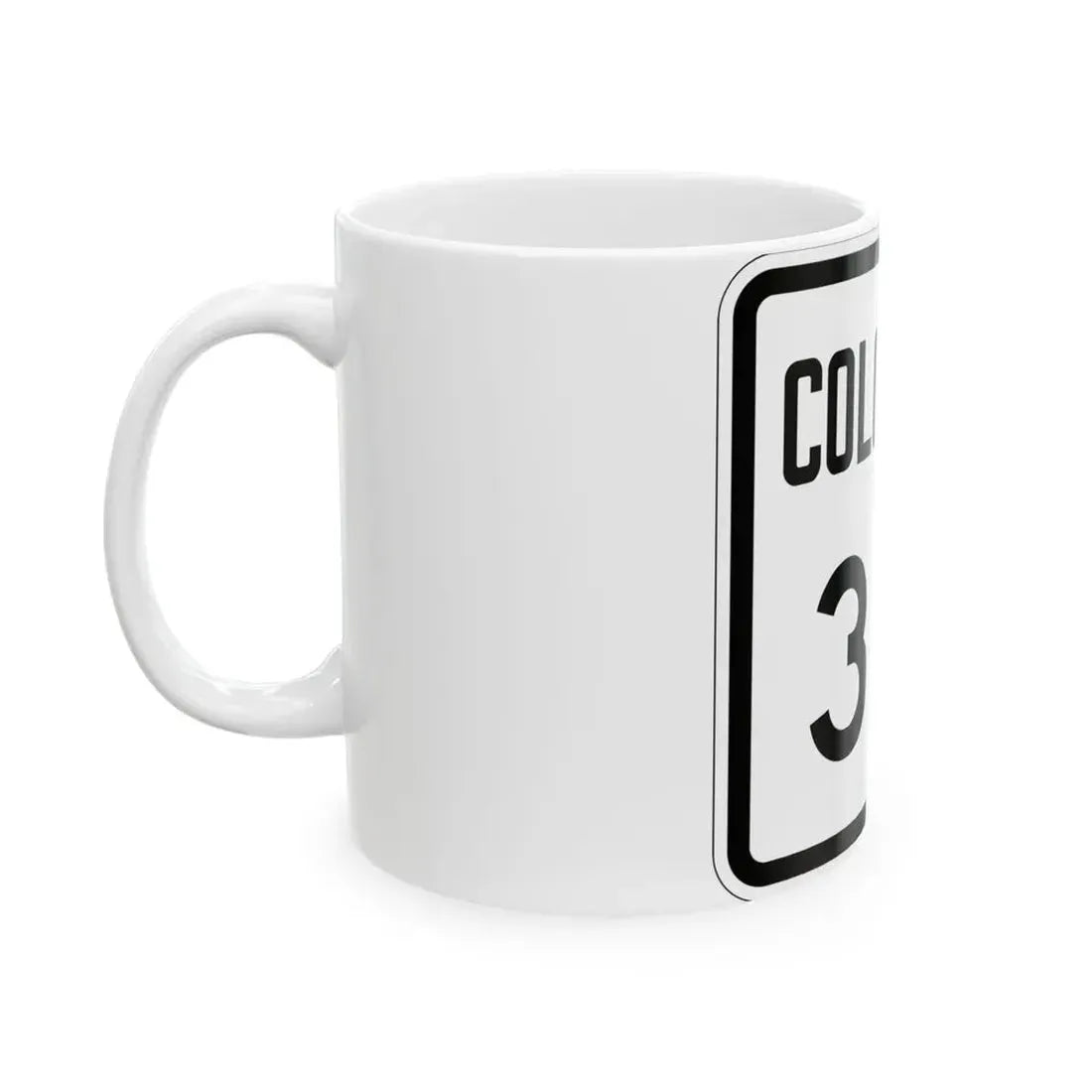 Colorado 321 1946 (Colorado) (Road Sign) White Coffee Mug - Go Mug Yourself