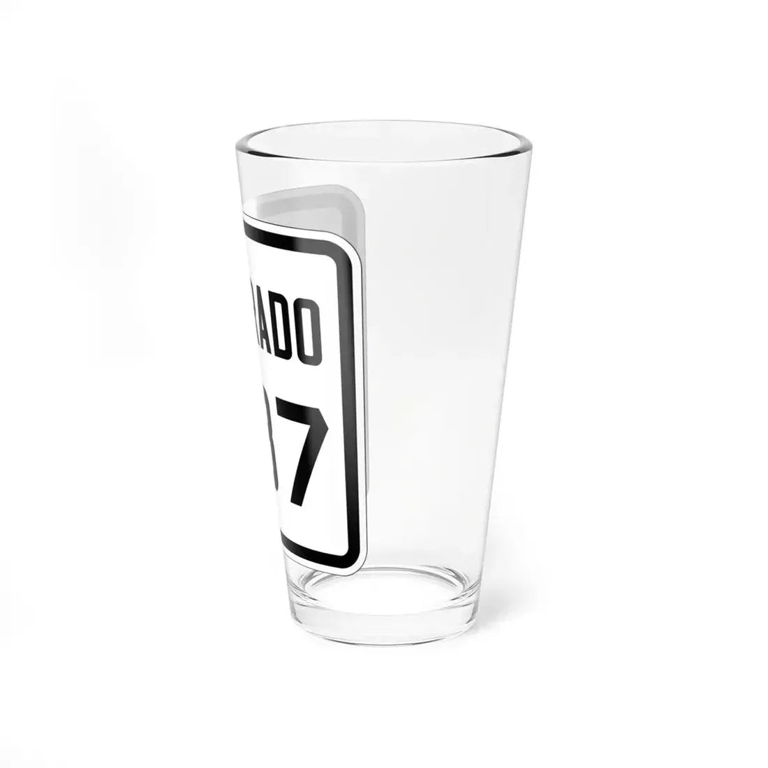 Colorado 387 1926 (Colorado) (Road Sign) Pint Glss 16oz - Go Mug Yourself