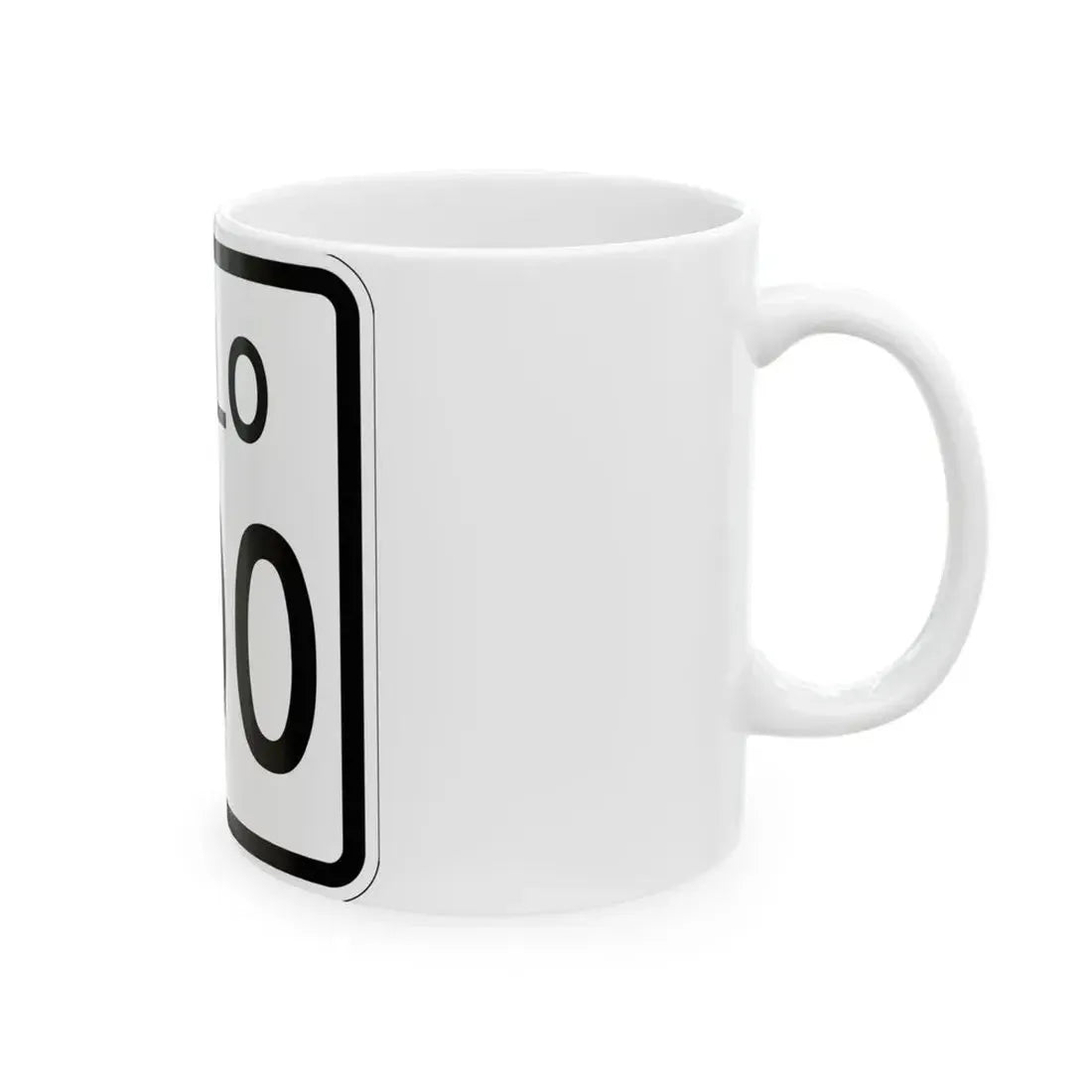 Colorado 400 1952 (Colorado) (Road Sign) White Coffee Mug - Go Mug Yourself
