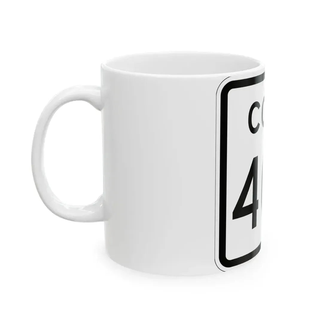 Colorado 403 1952 (Colorado) (Road Sign) White Coffee Mug - Go Mug Yourself