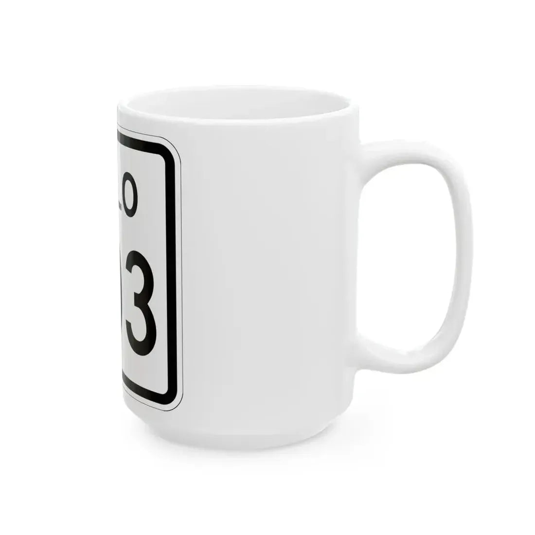 Colorado 403 1952 (Colorado) (Road Sign) White Coffee Mug - Go Mug Yourself