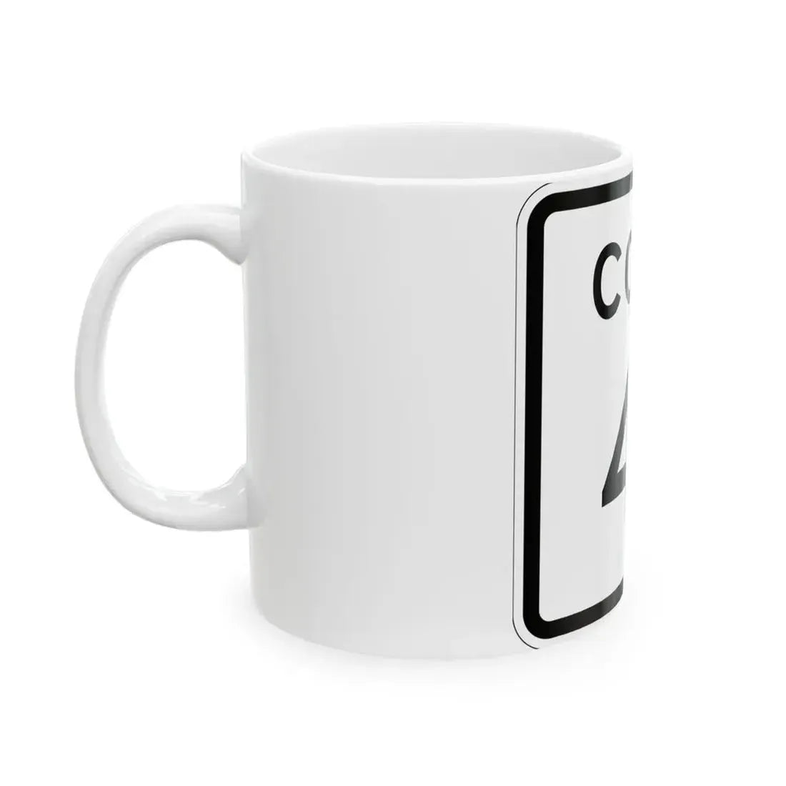 Colorado 41 1952 (Colorado) (Road Sign) White Coffee Mug - Go Mug Yourself
