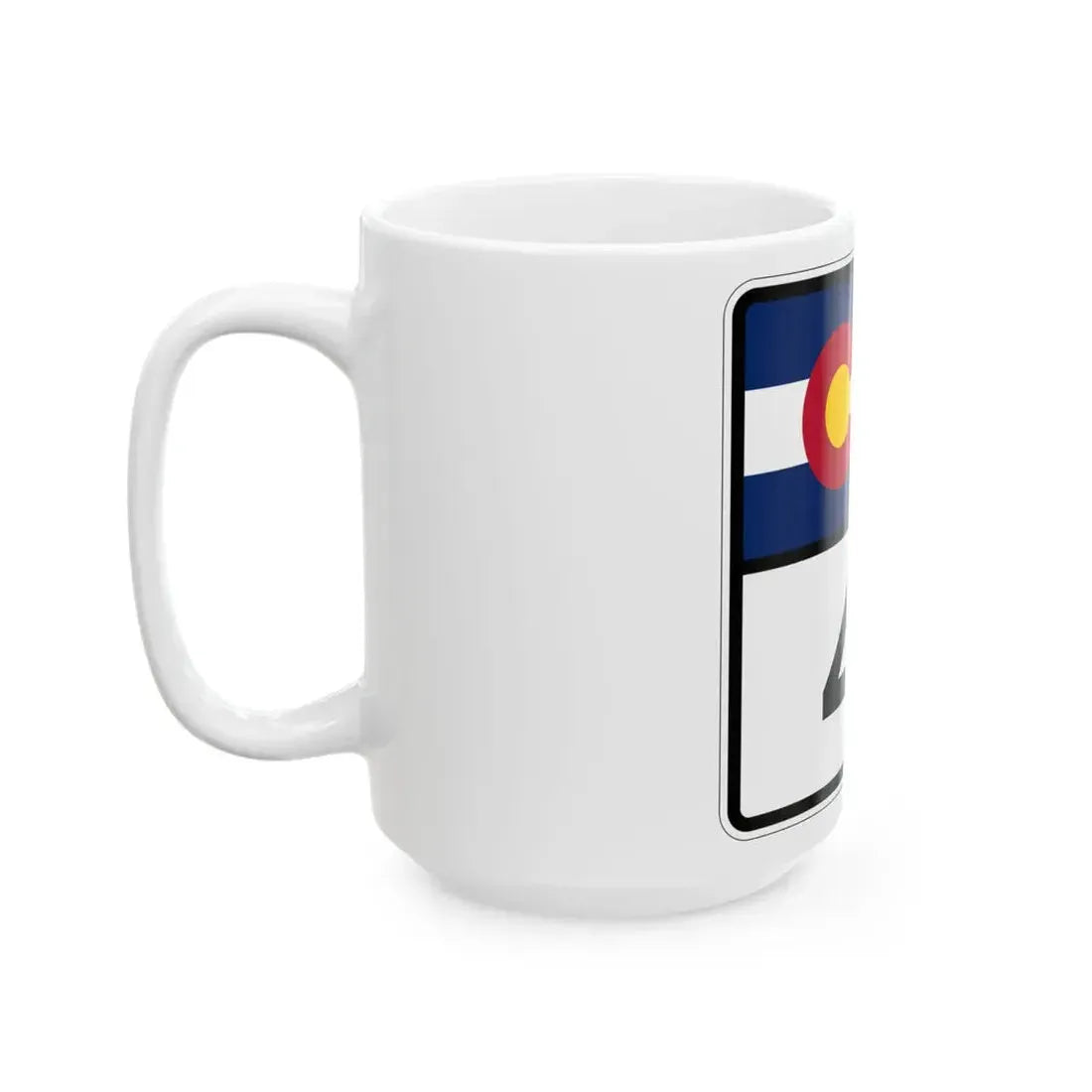 Colorado 41 (Colorado) (Road Sign) White Coffee Mug - Go Mug Yourself