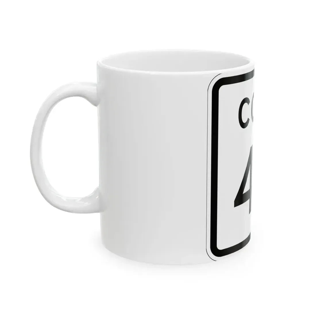 Colorado 43 1952 (Colorado) (Road Sign) White Coffee Mug - Go Mug Yourself