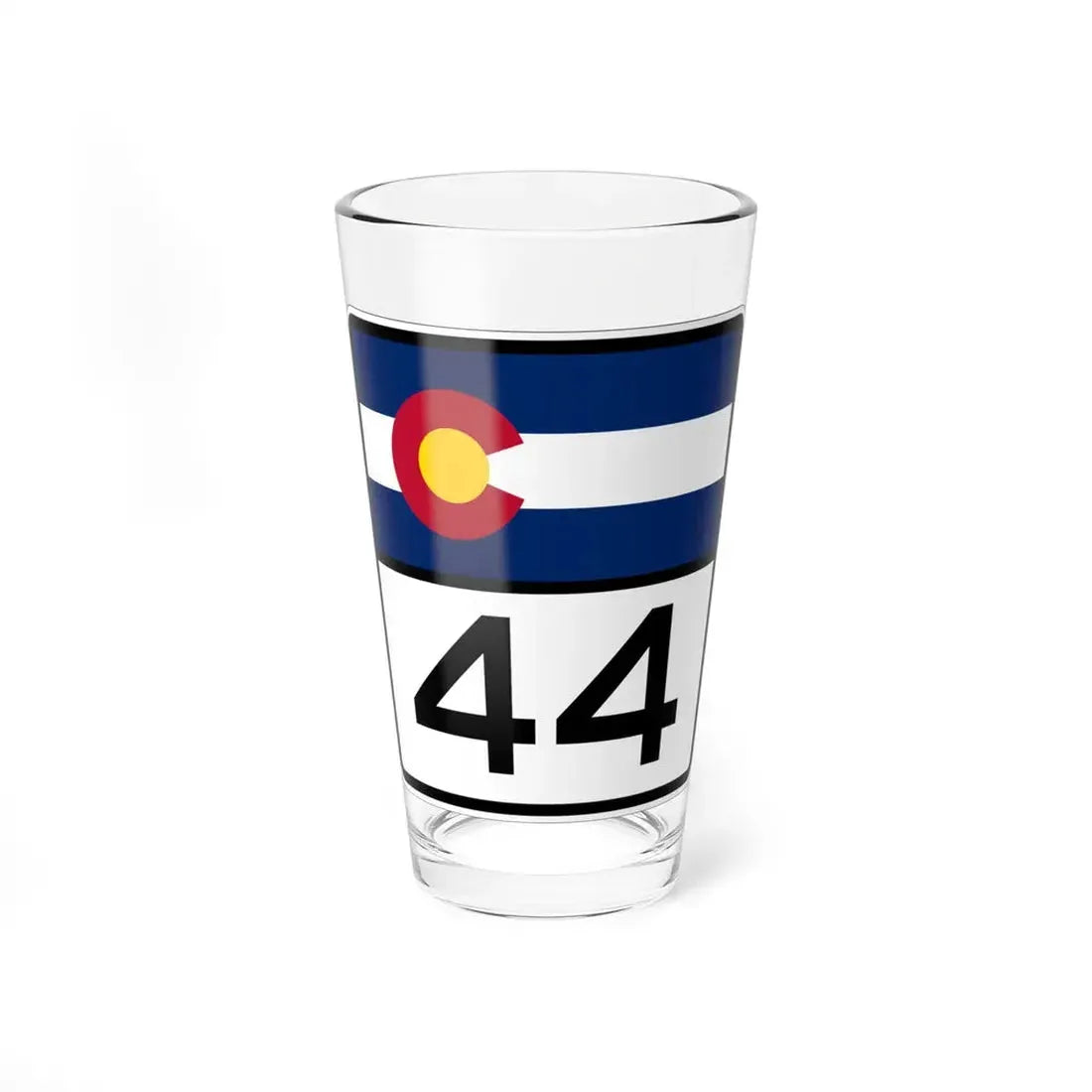 Colorado 44 (Colorado) (Road Sign) Pint Glss 16oz 16oz - Go Mug Yourself