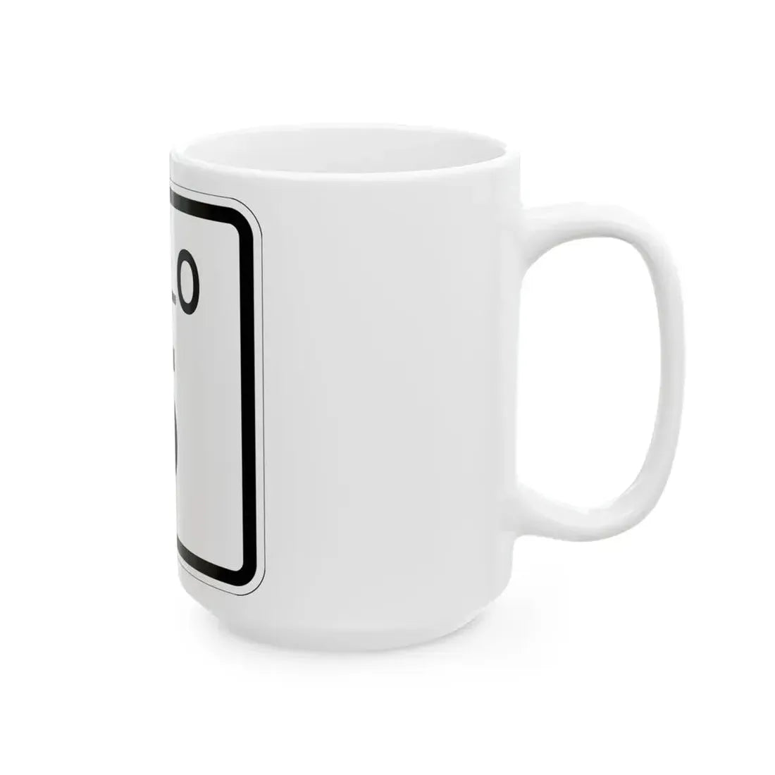 Colorado 5 1952 (Colorado) (Road Sign) White Coffee Mug - Go Mug Yourself