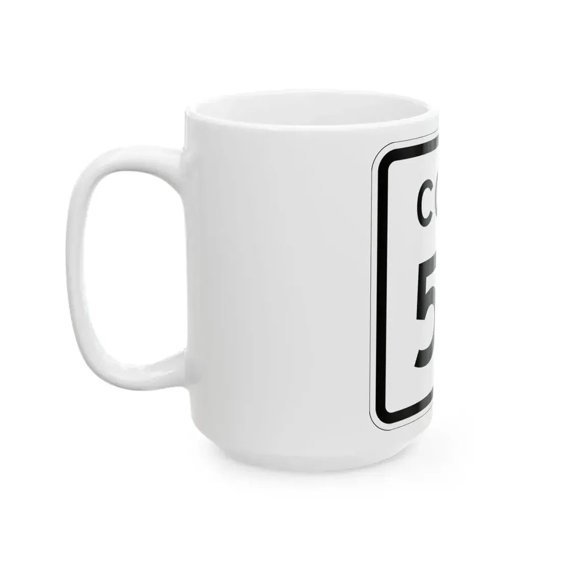 Colorado 50 1952 (Colorado) (Road Sign) White Coffee Mug - Go Mug Yourself