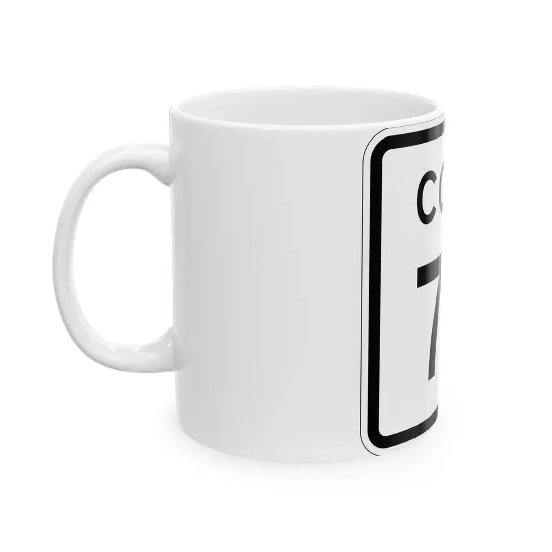 Colorado 73 1952 (Colorado) (Road Sign) White Coffee Mug - Go Mug Yourself