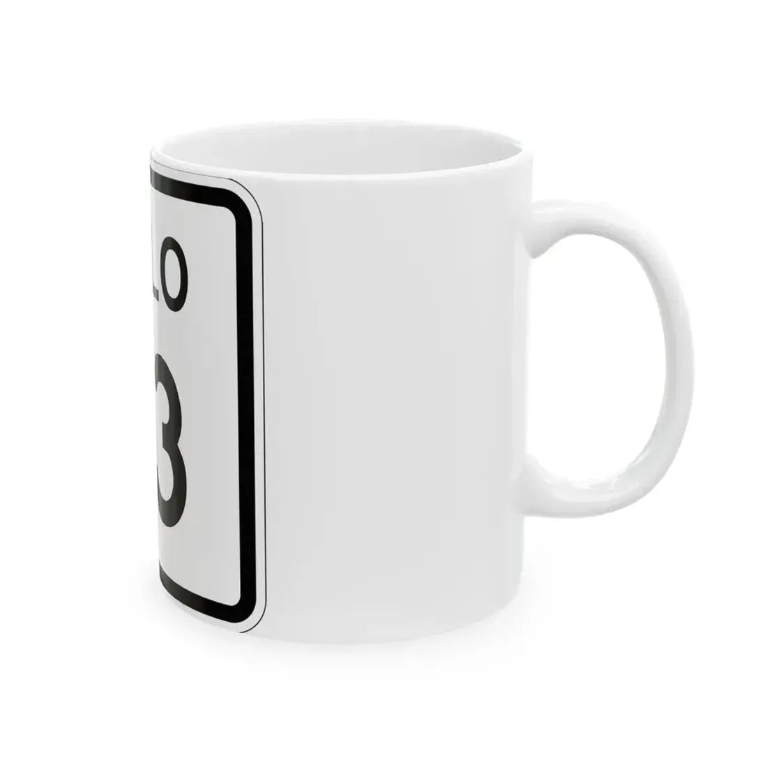 Colorado 73 1952 (Colorado) (Road Sign) White Coffee Mug - Go Mug Yourself