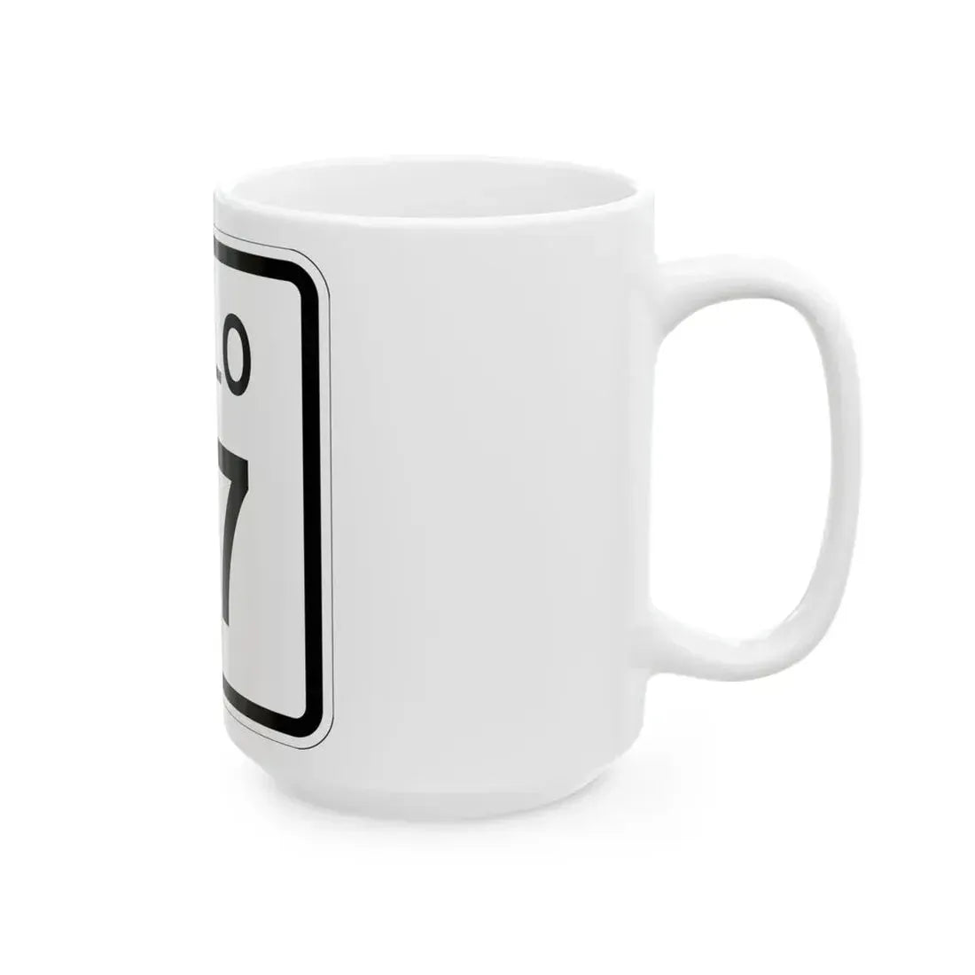 Colorado 77 1952 (Colorado) (Road Sign) White Coffee Mug - Go Mug Yourself