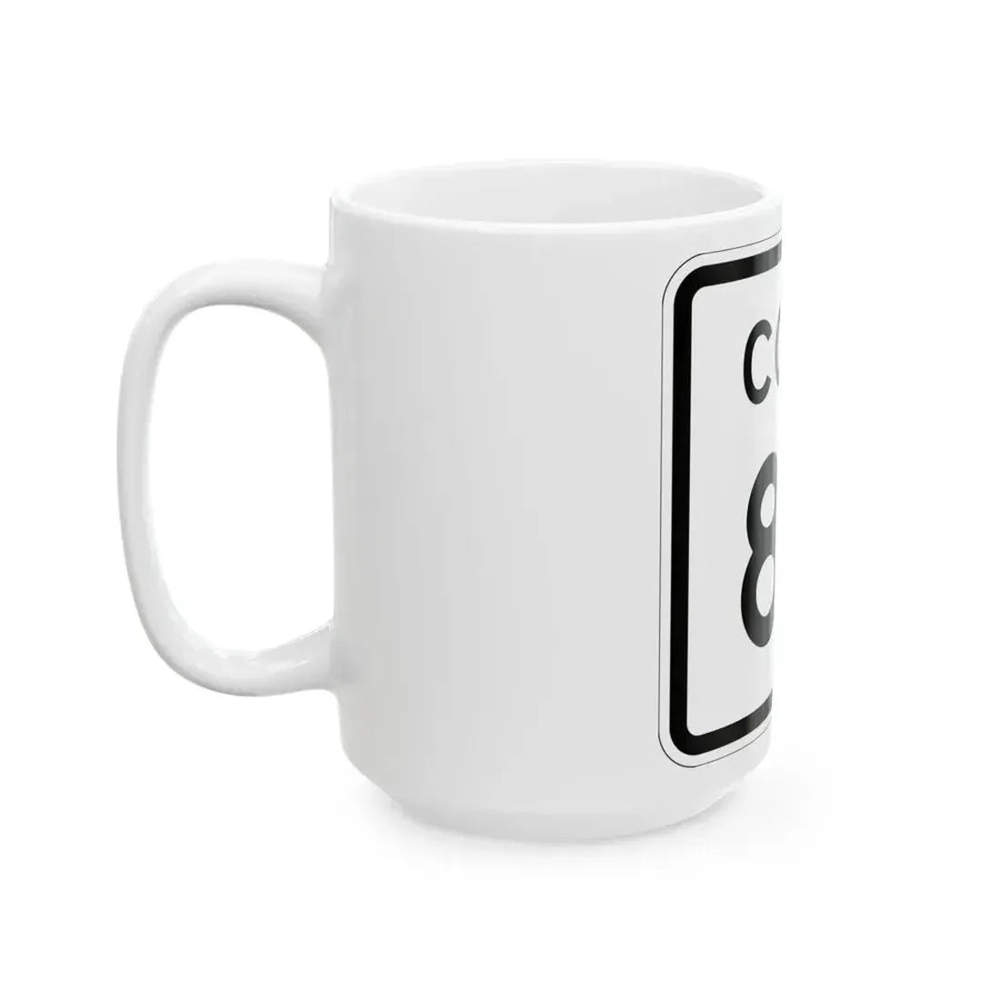 Colorado 85 1952 (Colorado) (Road Sign) White Coffee Mug - Go Mug Yourself