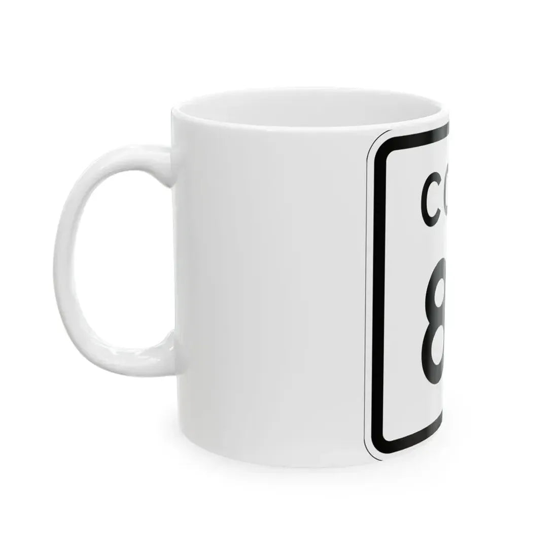 Colorado 87 1952 (Colorado) (Road Sign) White Coffee Mug - Go Mug Yourself
