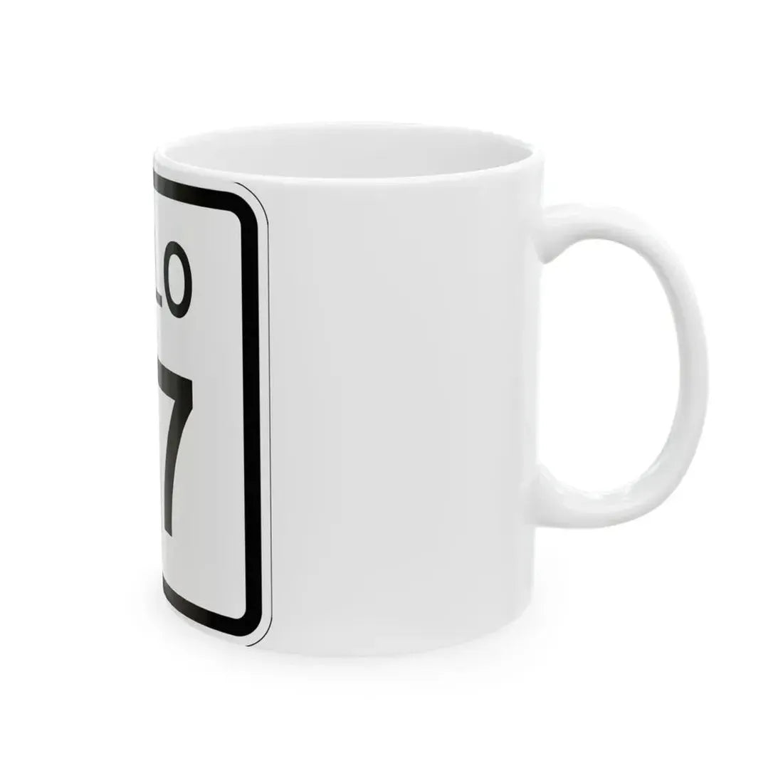 Colorado 87 1952 (Colorado) (Road Sign) White Coffee Mug - Go Mug Yourself