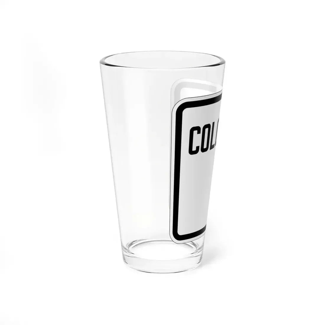 Colorado blank 1926 (Colorado) (Road Sign) Pint Glss 16oz - Go Mug Yourself