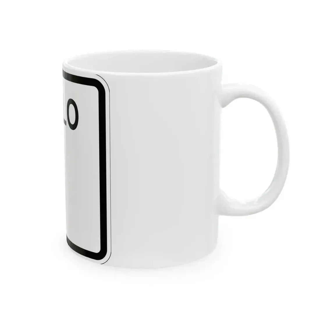 Colorado blank 1952 (Colorado) (Road Sign) White Coffee Mug - Go Mug Yourself
