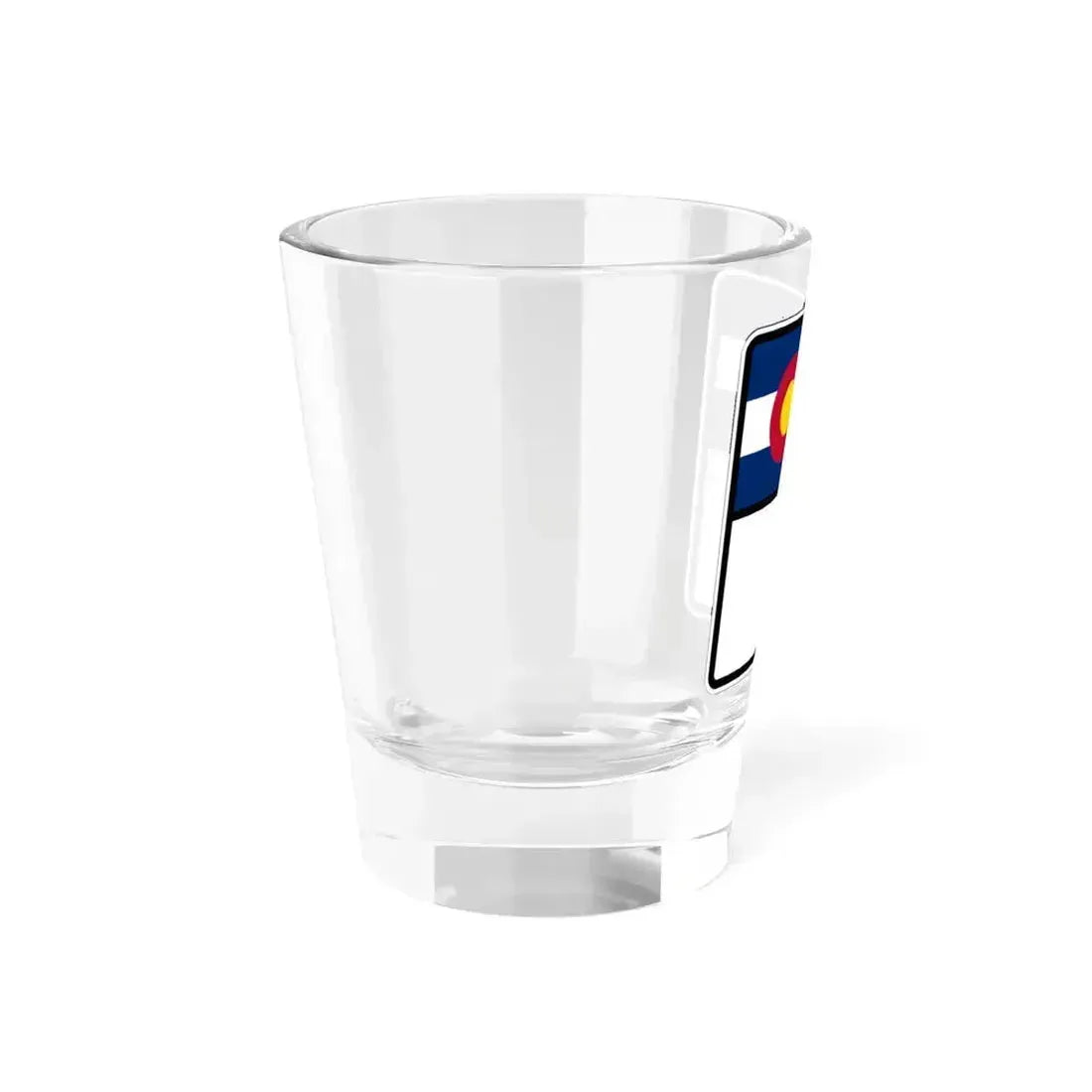 Colorado blank (Colorado) (Road Sign) Shot Glass 1.5oz - Go Mug Yourself