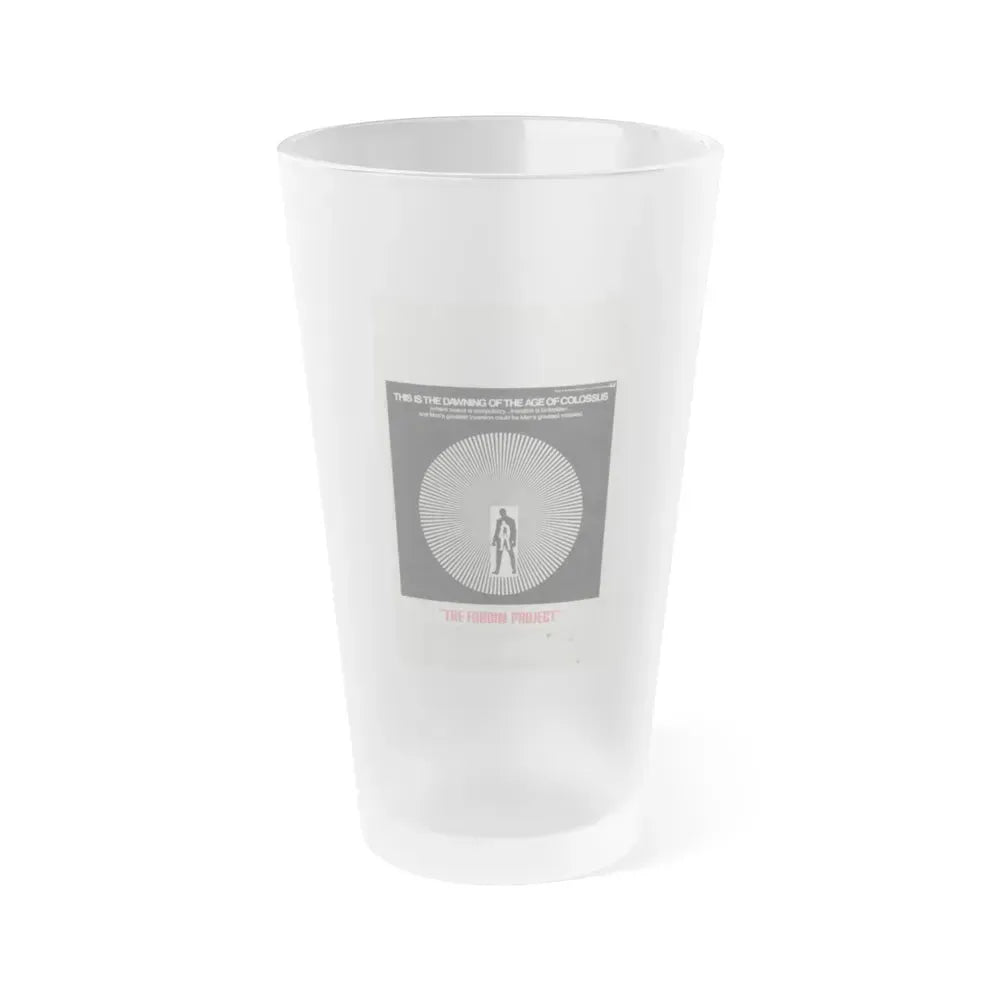 COLOSSUS THE FORBIN PROJECT 1970 Movie Poster - Frosted Pint Glass 16oz 16oz Frosted - Go Mug Yourself