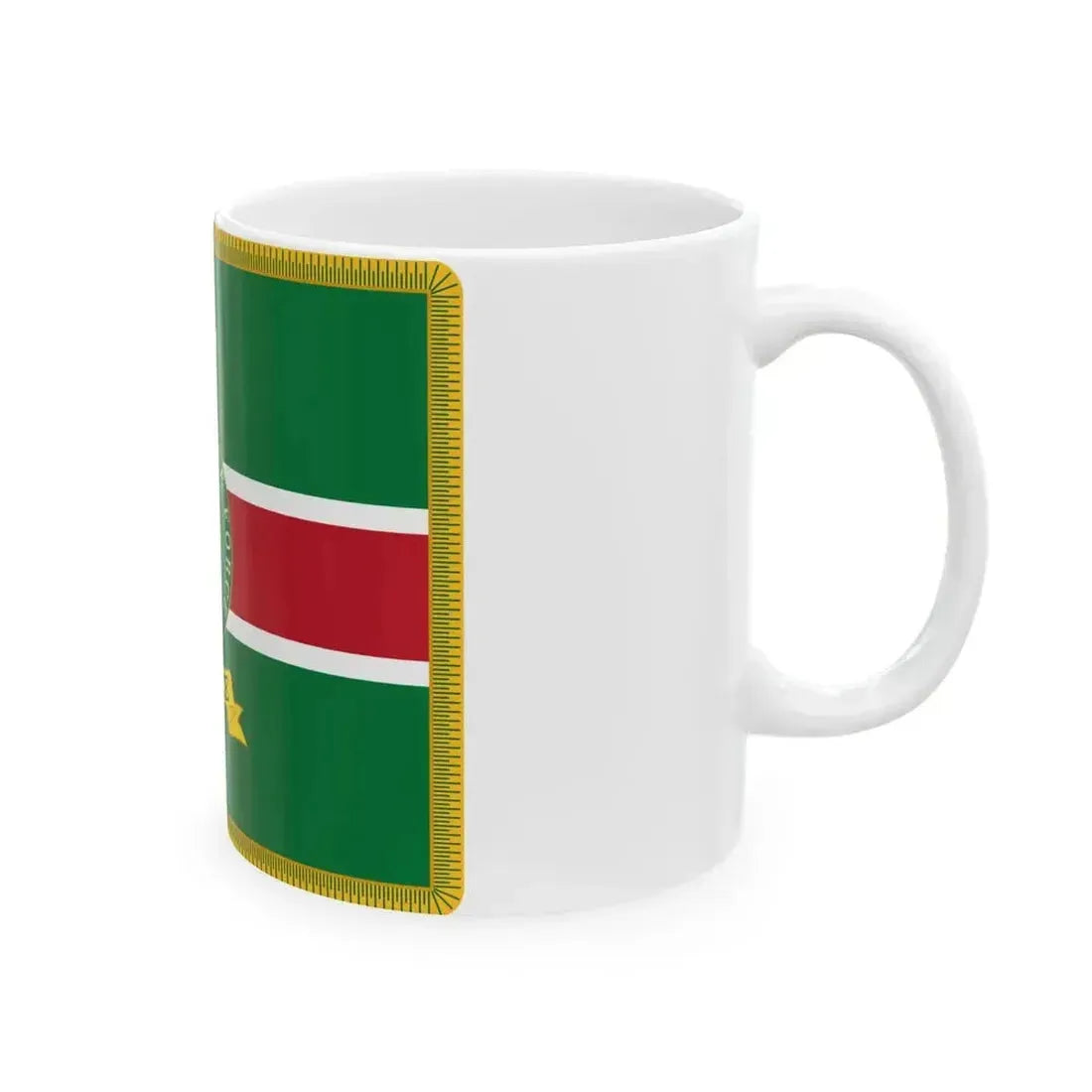 Colour of the Guyana Defence Force Force Colour (Guyana) White Coffee Mug - Go Mug Yourself
